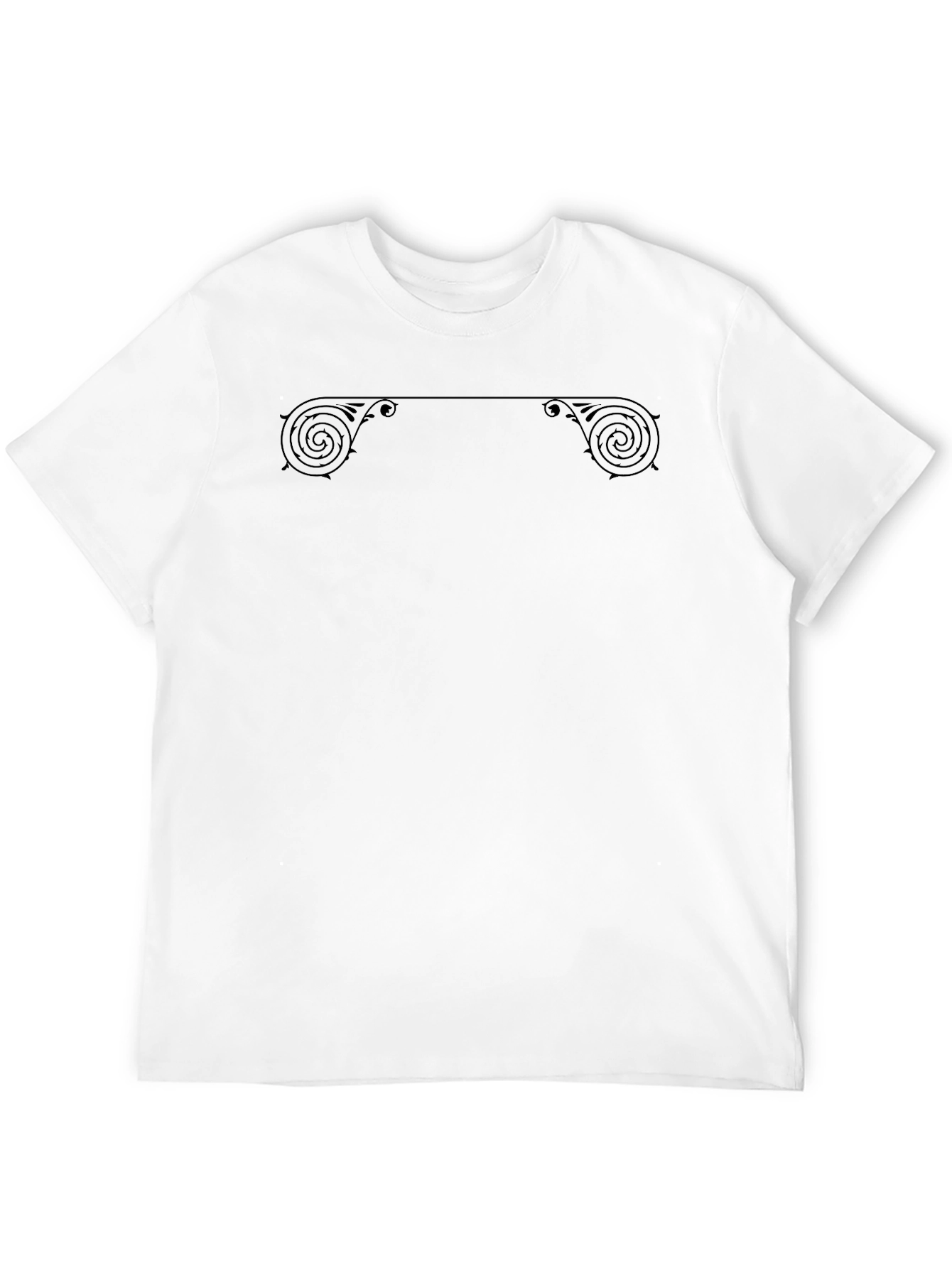 Ornate Scrollwork Black T-Shirt