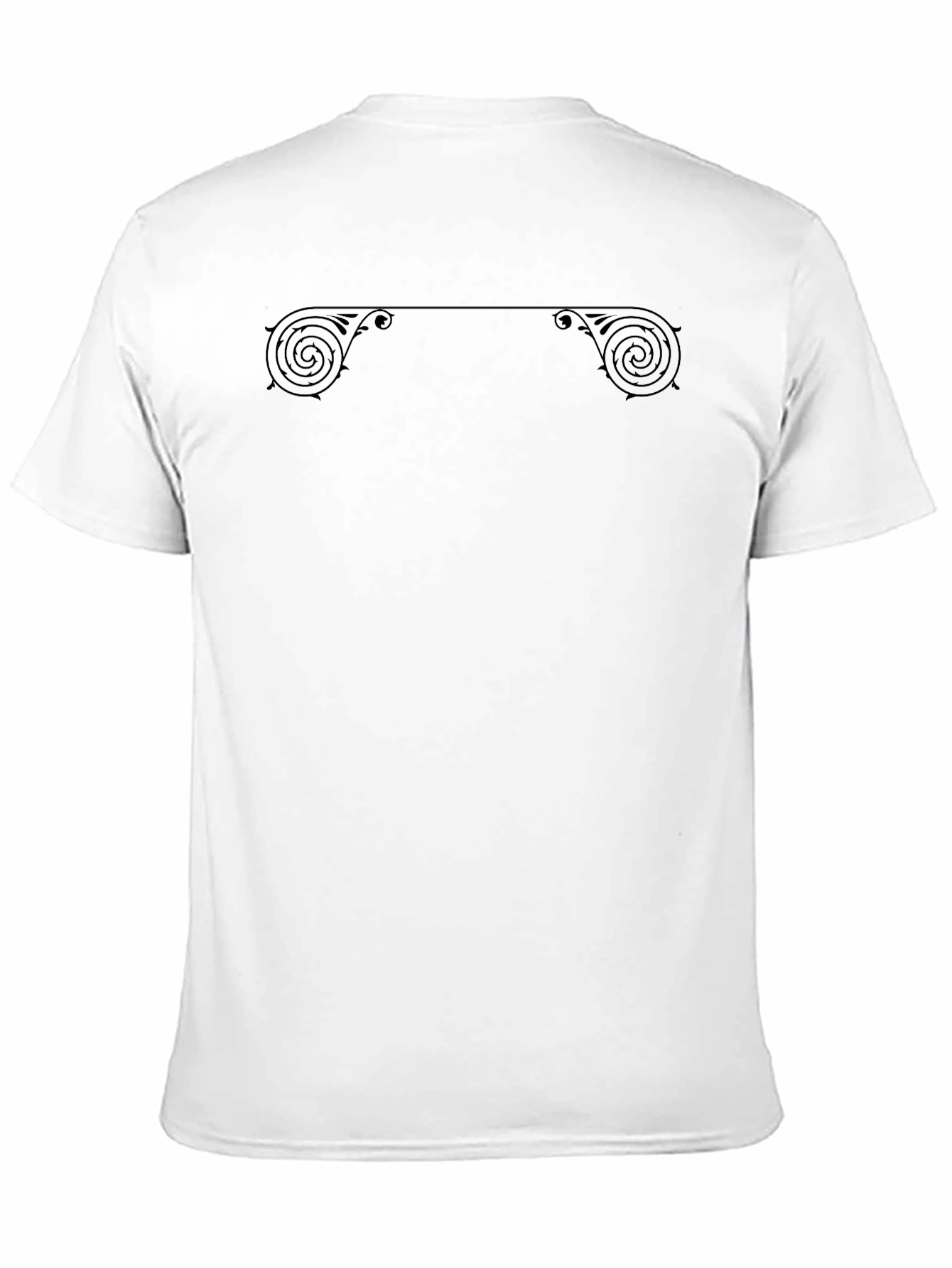 Ornate Scrollwork Black T-Shirt