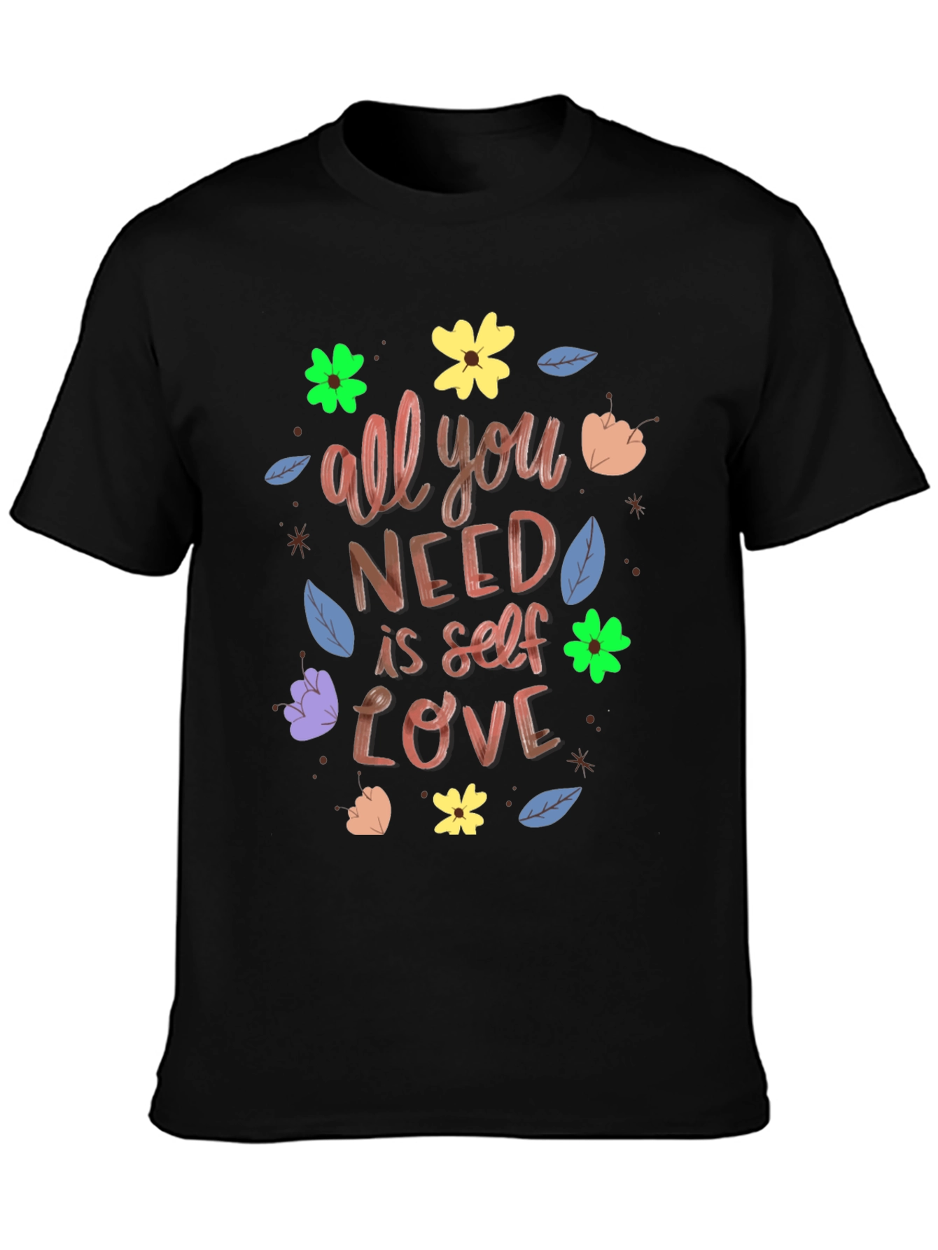 Self-Love T-Shirt: Floral Graphic Tee
