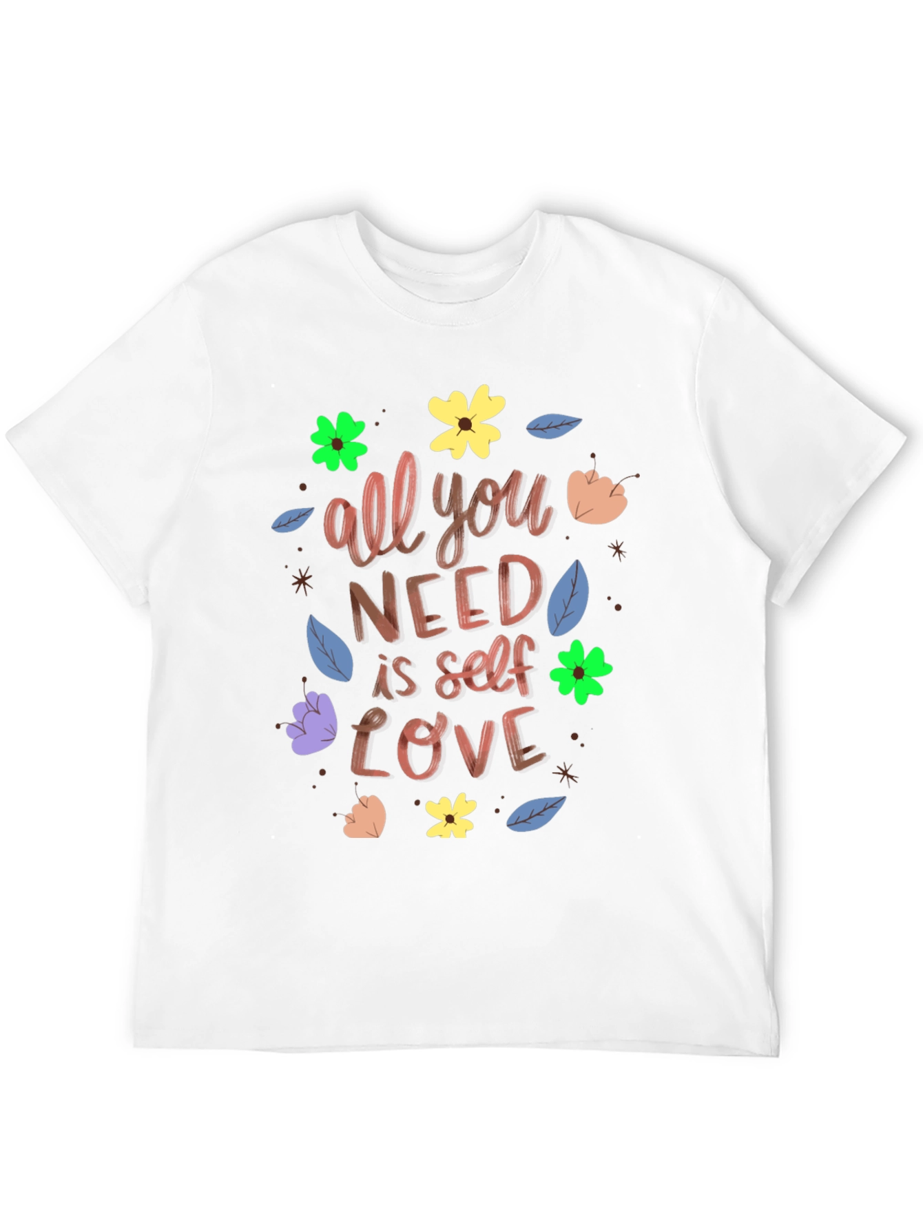 Self-Love T-Shirt: Floral Graphic Tee