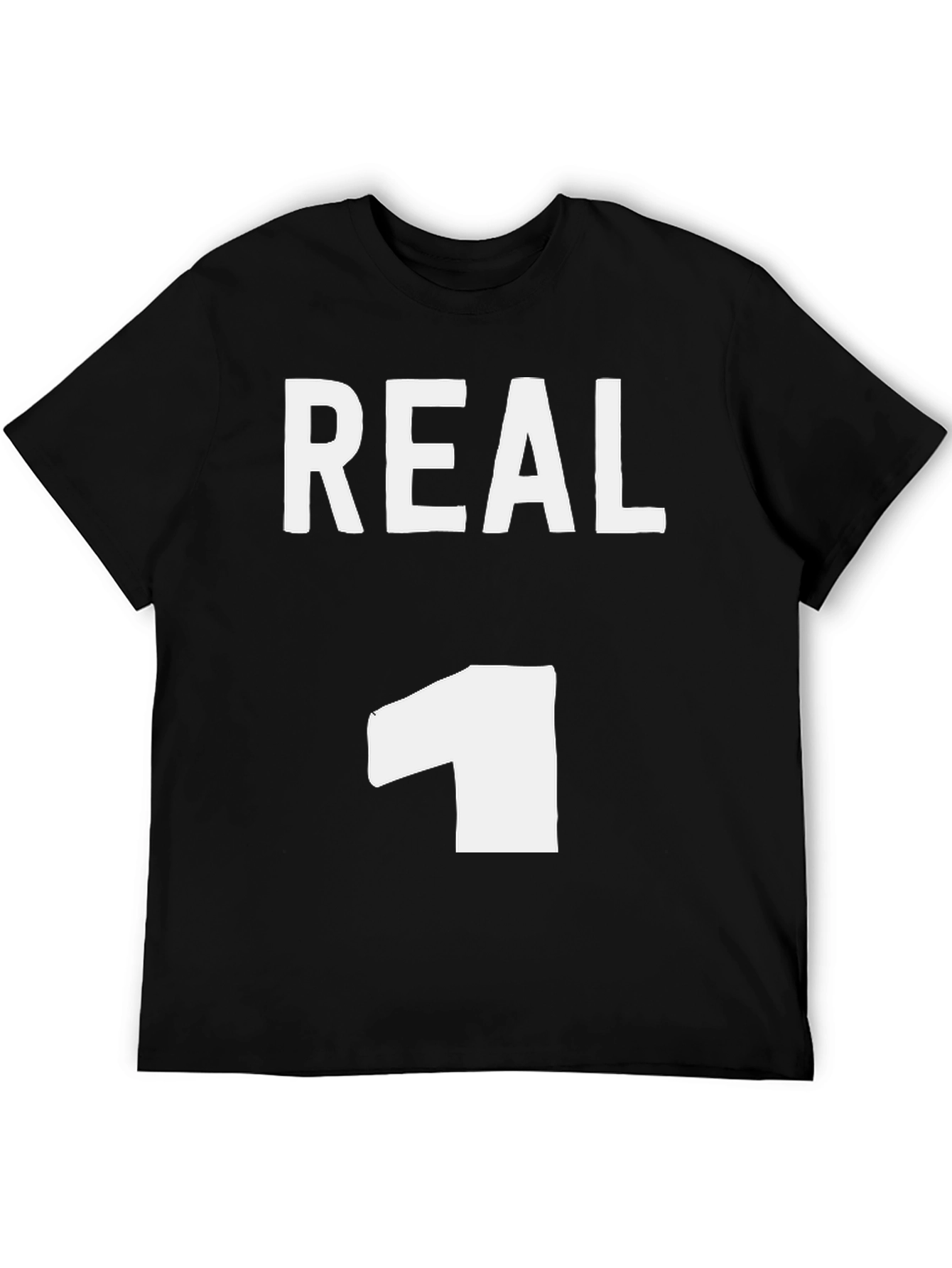 Real One Graphic Tee - Black Casual T-Shirt