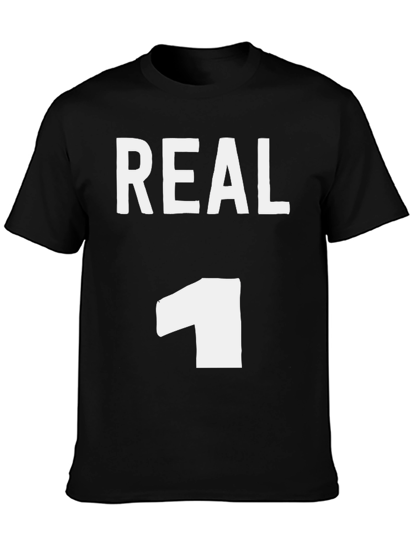 Real One Graphic Tee - Black Casual T-Shirt