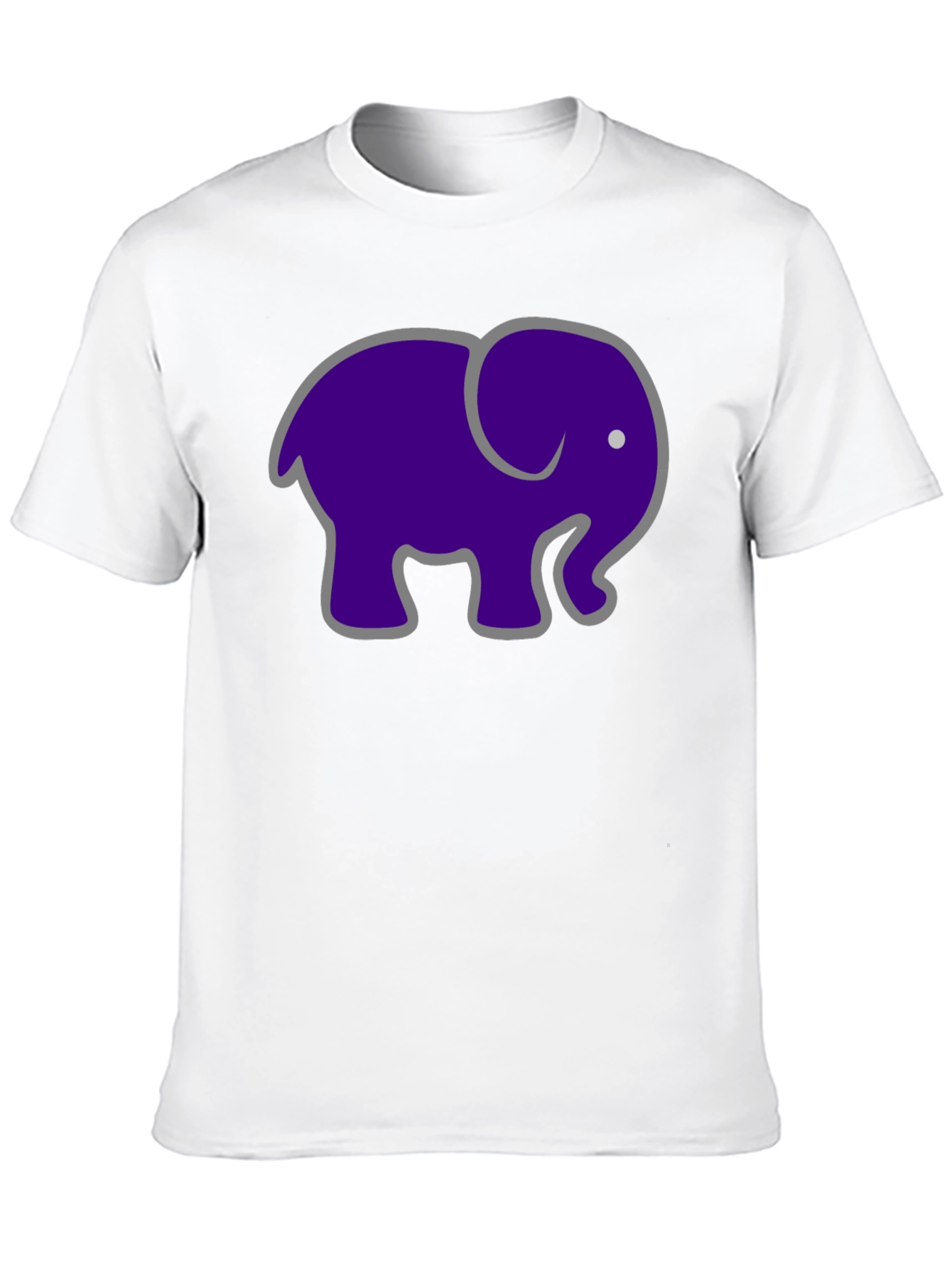 Elephant Graphic T-Shirt - Black Cotton Tee