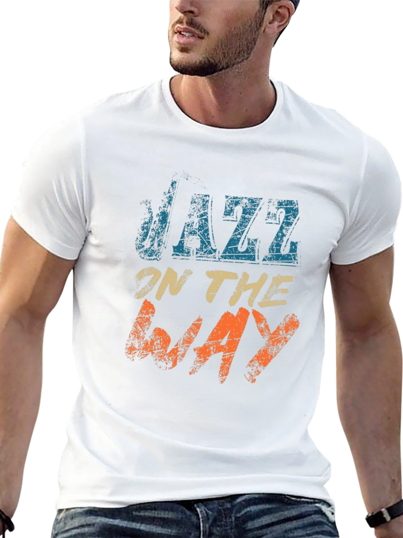 Retro Jazz On The Way Graphic Tee