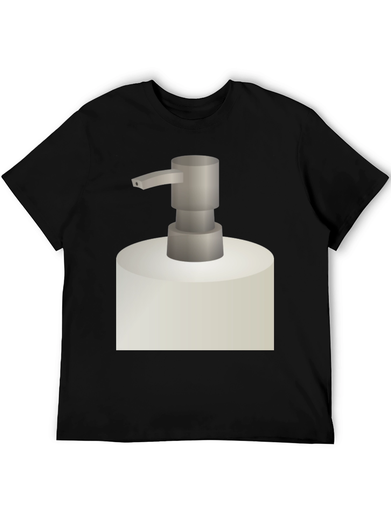Novelty Soap Dispenser Graphic Tee - Black