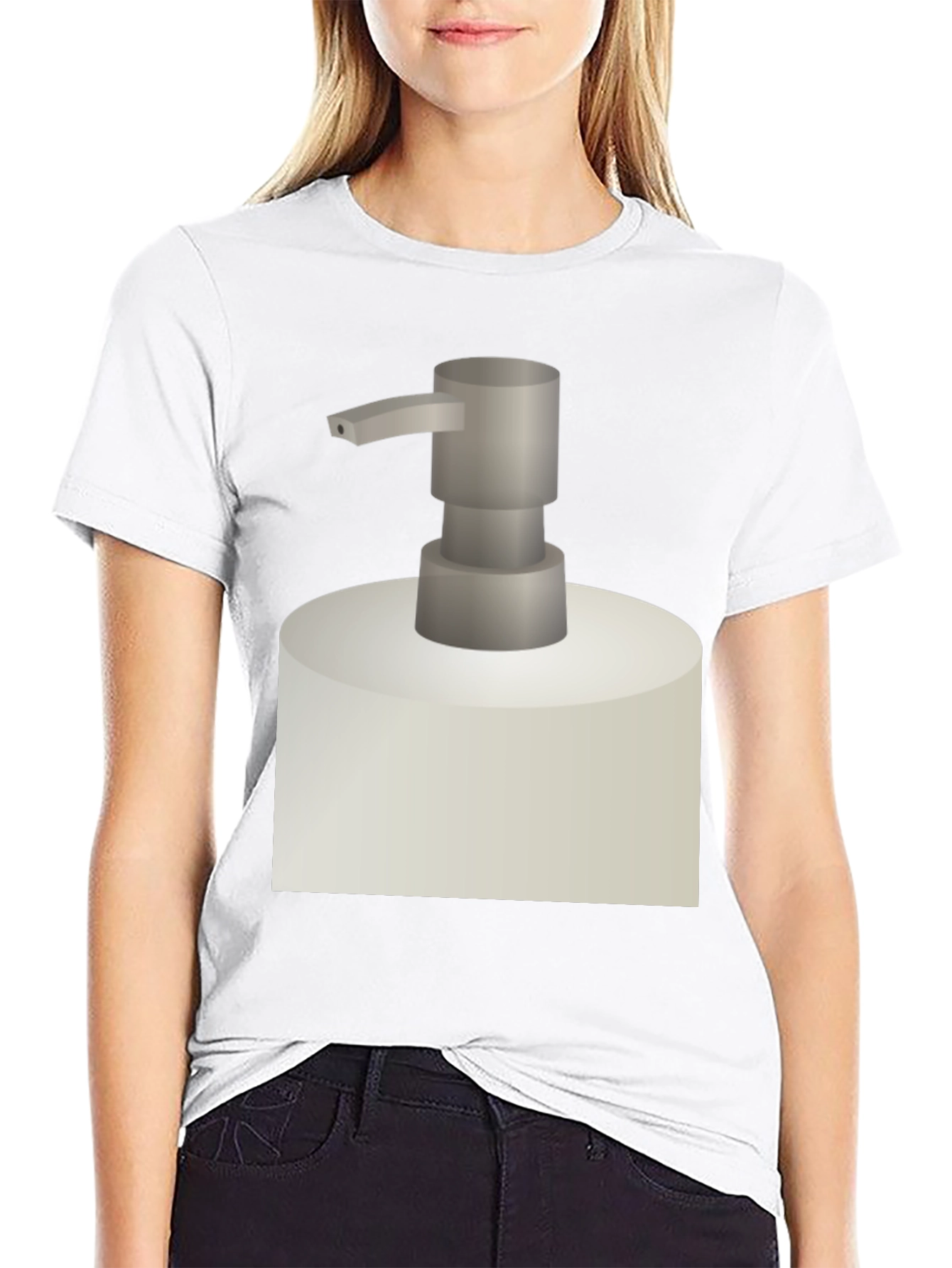 Novelty Soap Dispenser Graphic Tee - Black