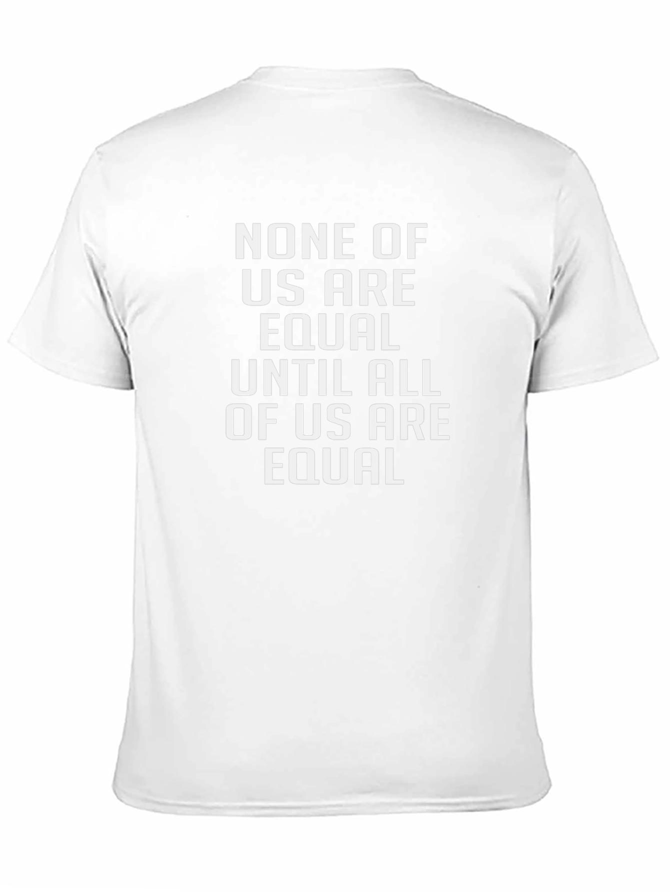 Equality Statement T-Shirt - Black Crew Neck