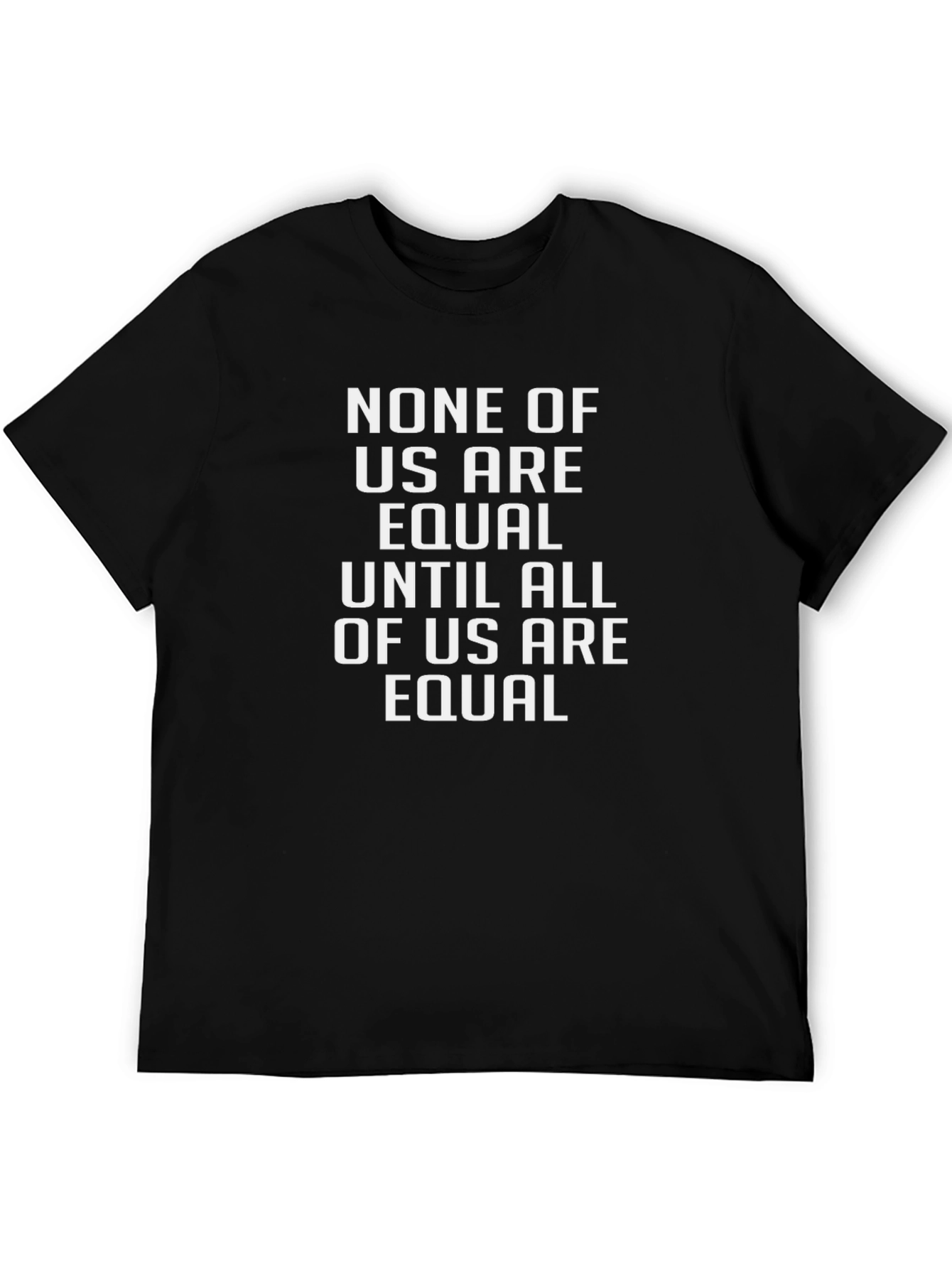 Equality Statement T-Shirt - Black Crew Neck