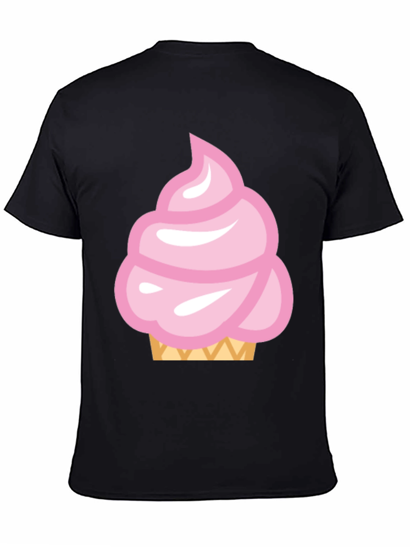 Pink Ice Cream Cone Graphic T-Shirt