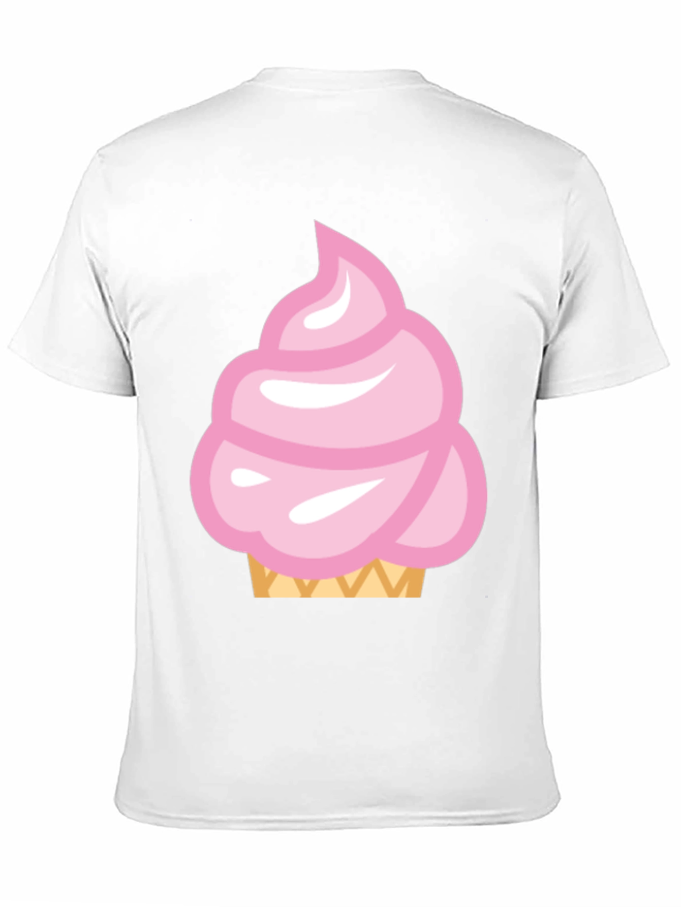 Pink Ice Cream Cone Graphic T-Shirt