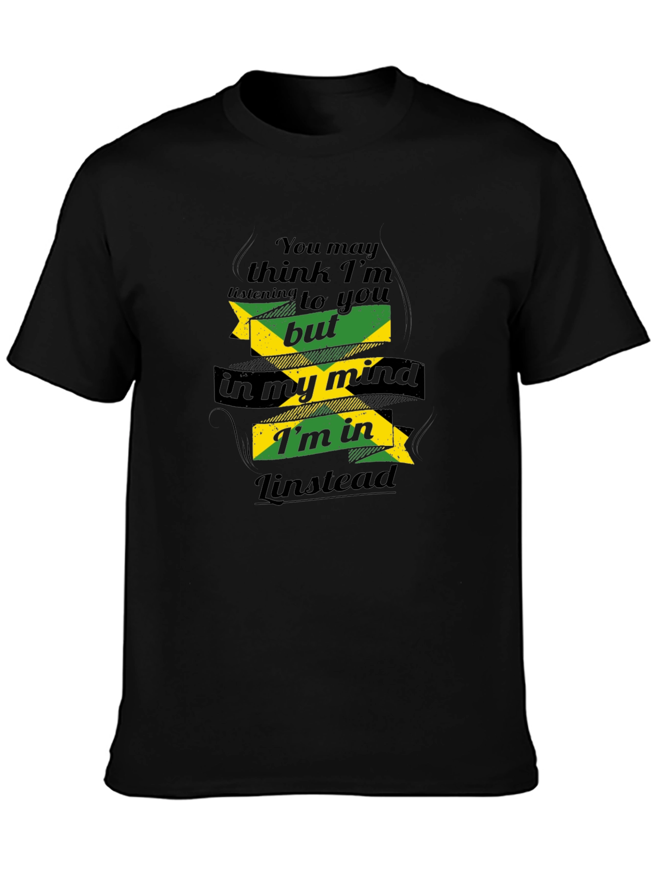 Jamaica Mind Linstead Black T-Shirt