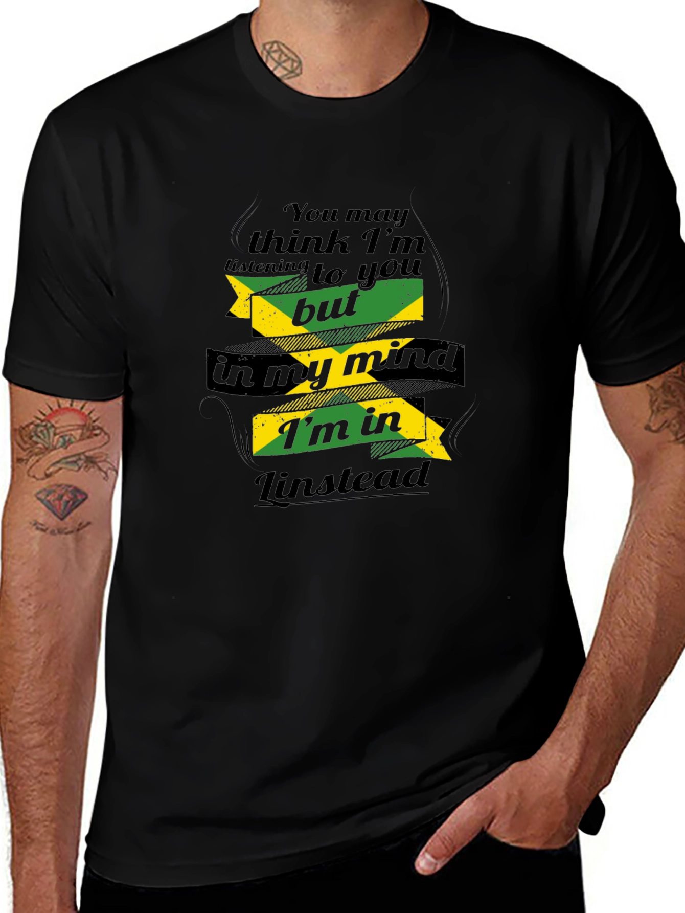 Jamaica Mind Linstead Black T-Shirt