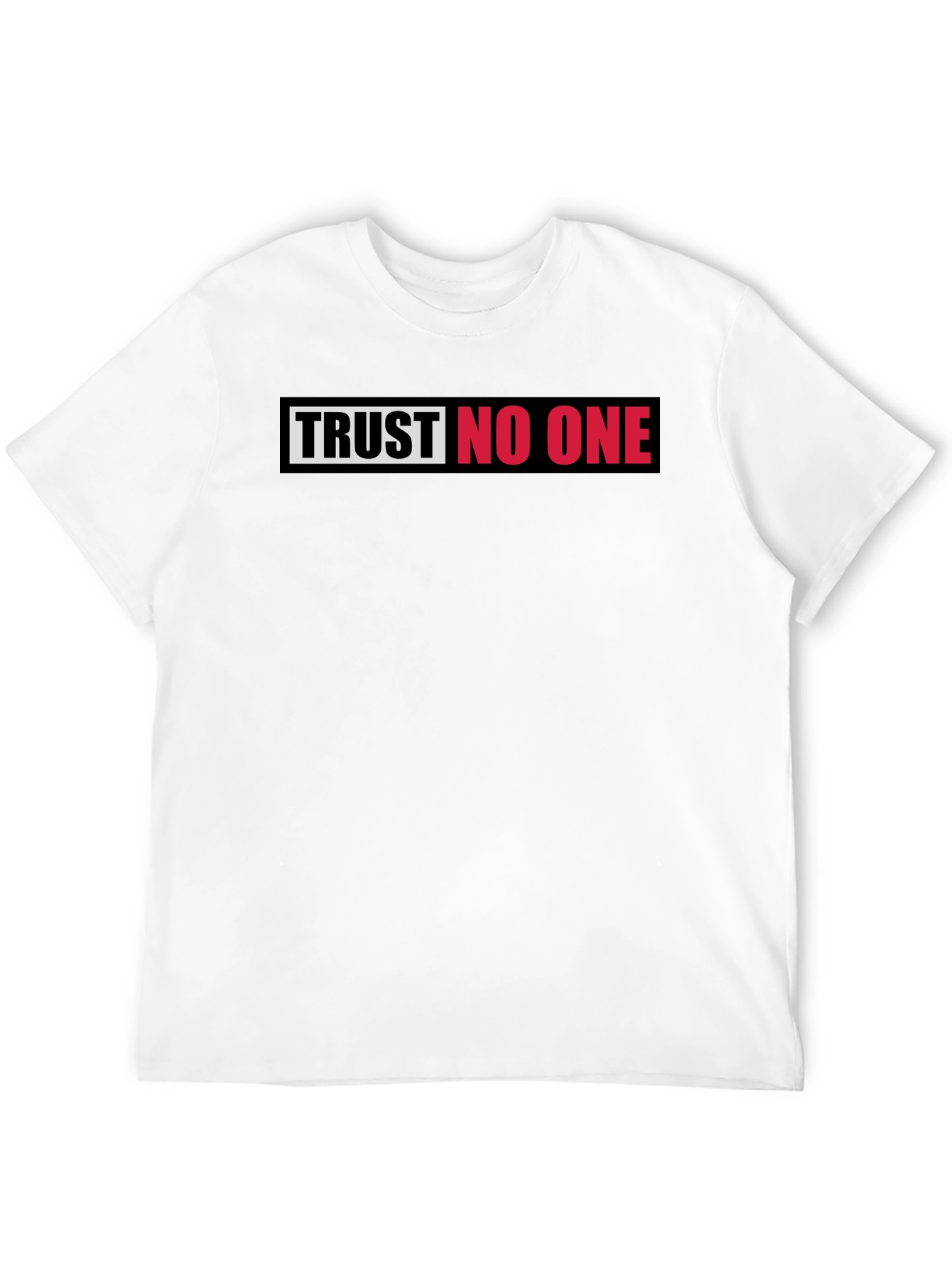 Trust No One Graphic Tee - Bold Statement T-Shirt