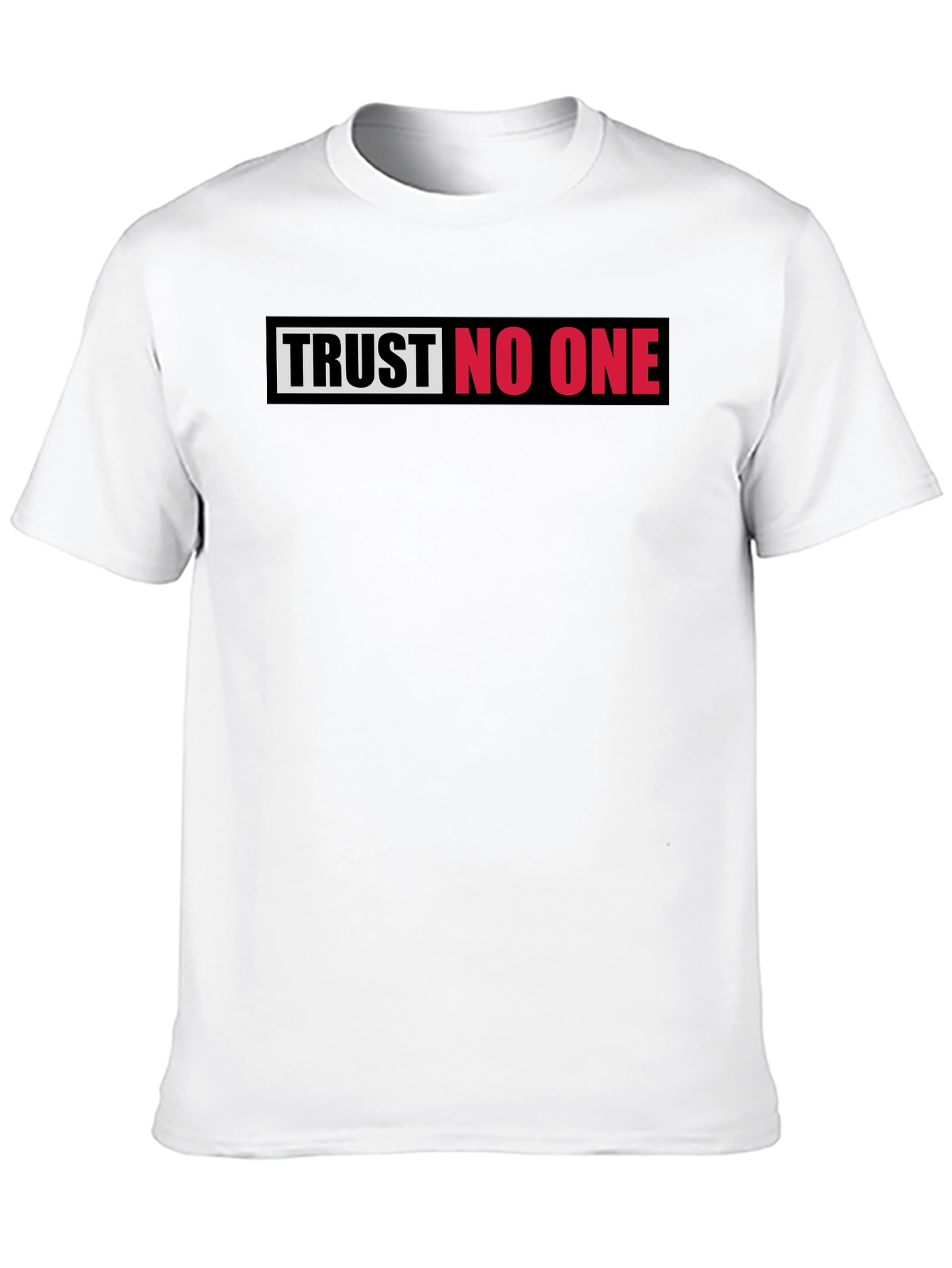 Trust No One Graphic Tee - Bold Statement T-Shirt