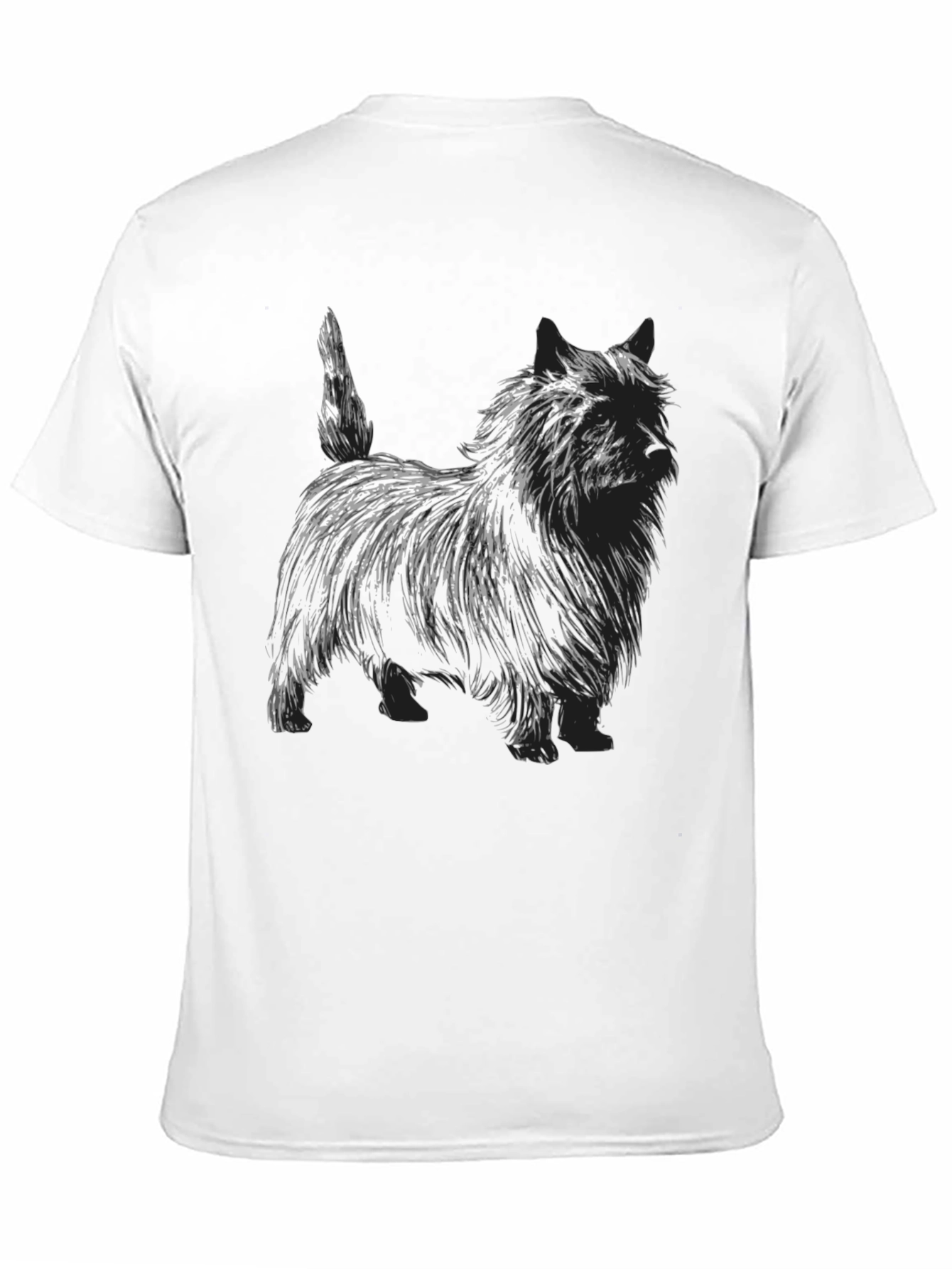 Cairn Terrier Sketch Black T-Shirt - Dog Lover Apparel