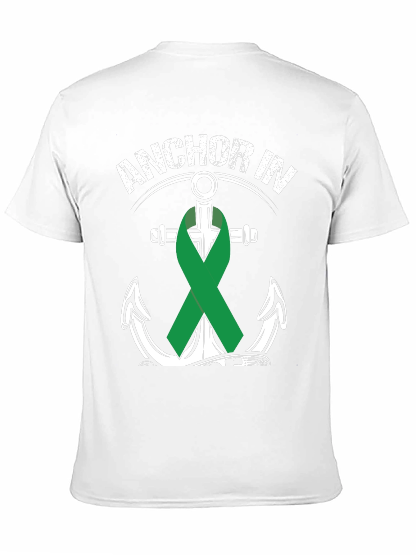 Anchor In Green Ribbon T-Shirt