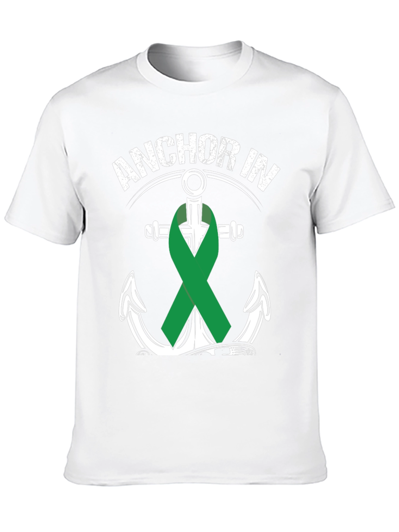Anchor In Green Ribbon T-Shirt