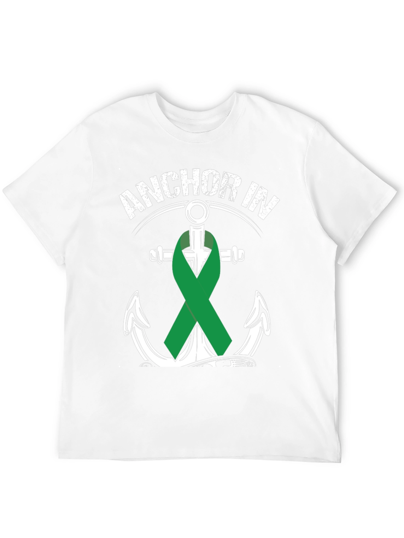 Anchor In Green Ribbon T-Shirt