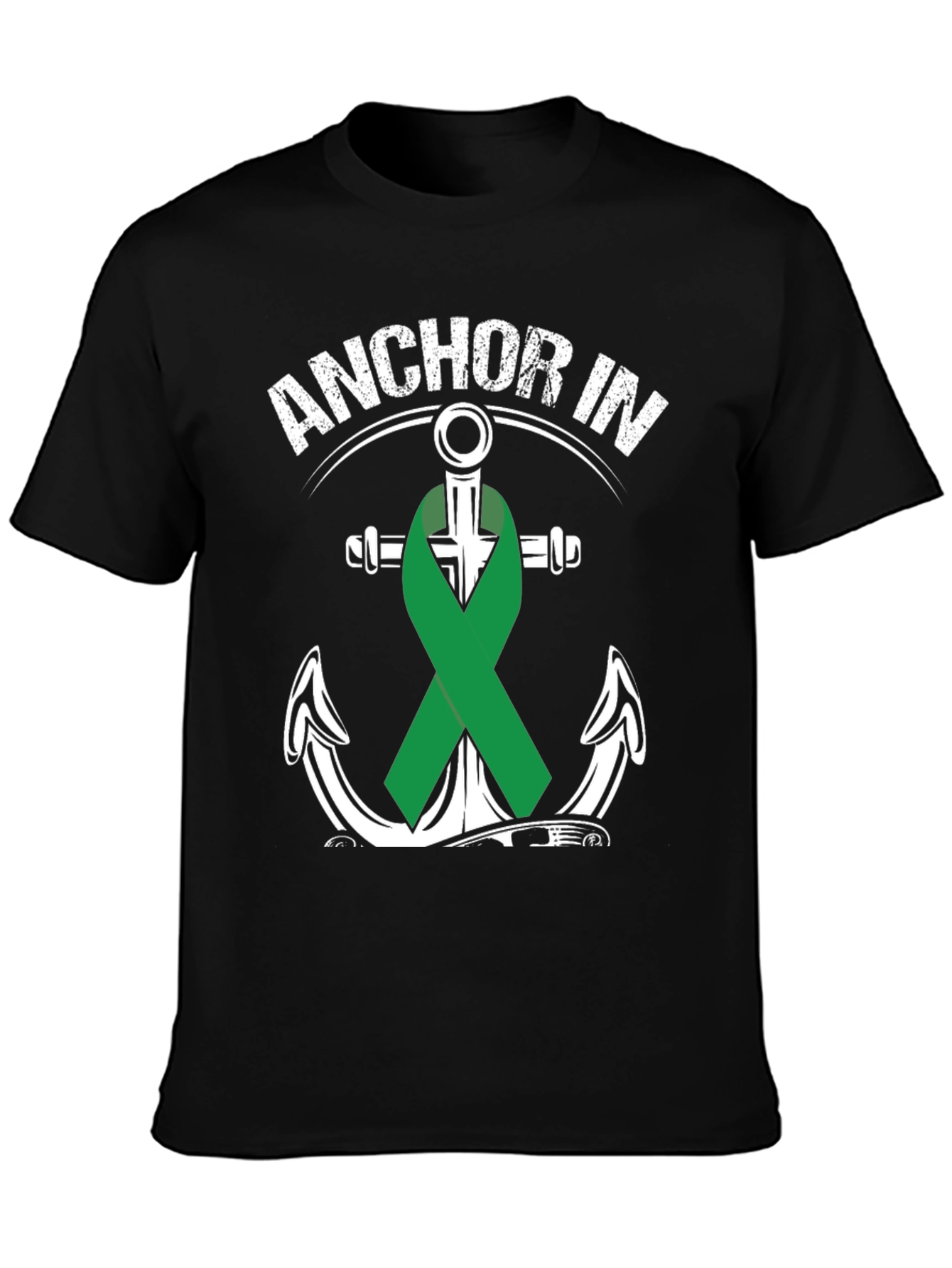 Anchor In Green Ribbon T-Shirt