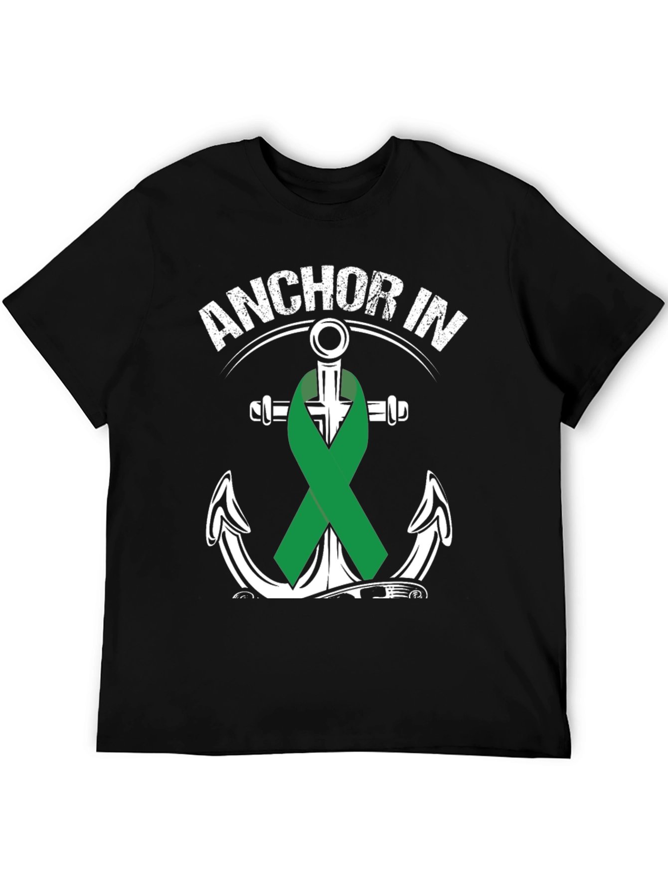Anchor In Green Ribbon T-Shirt