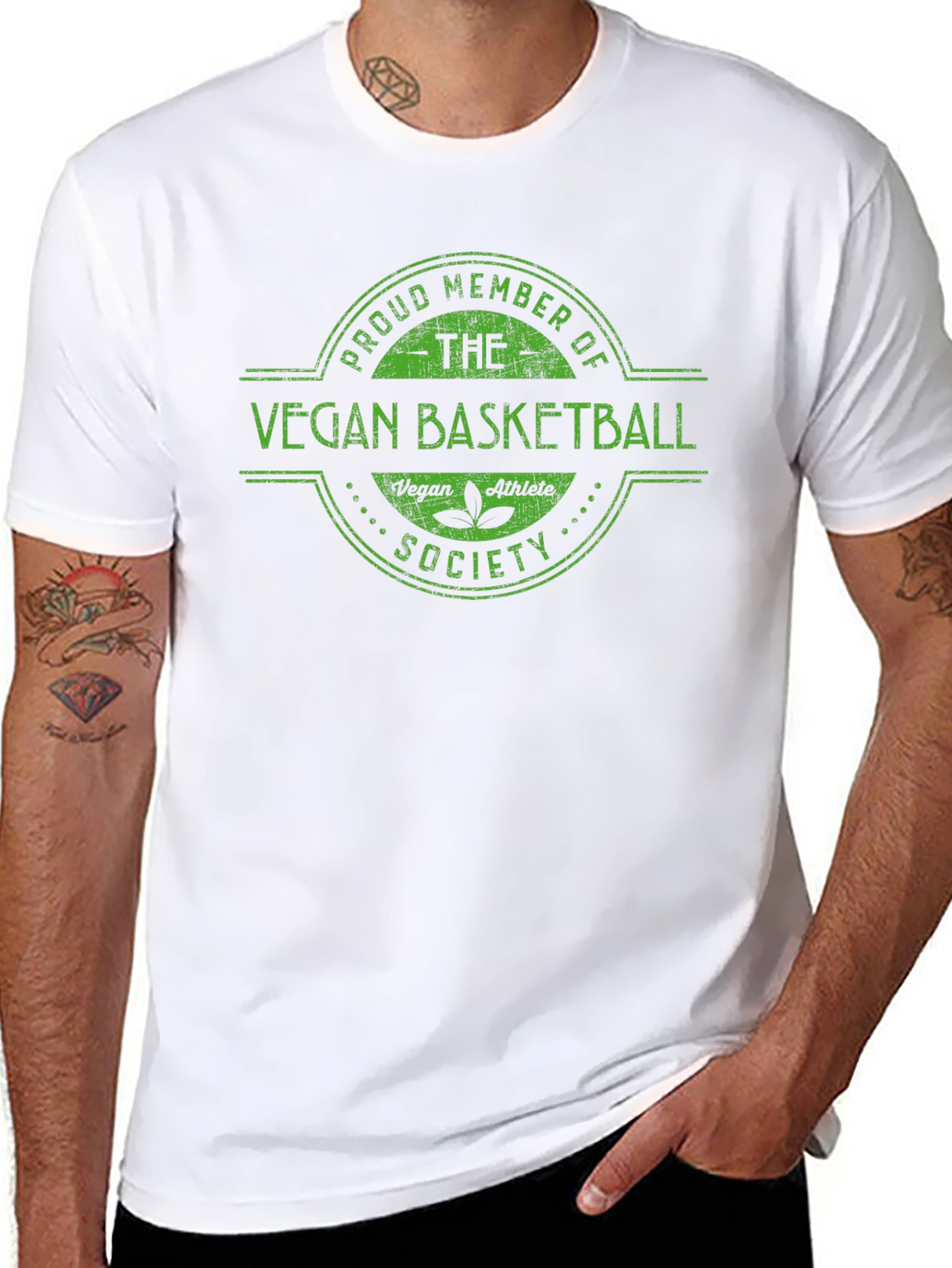 Vegan Basketball Society Graphic T-Shirt