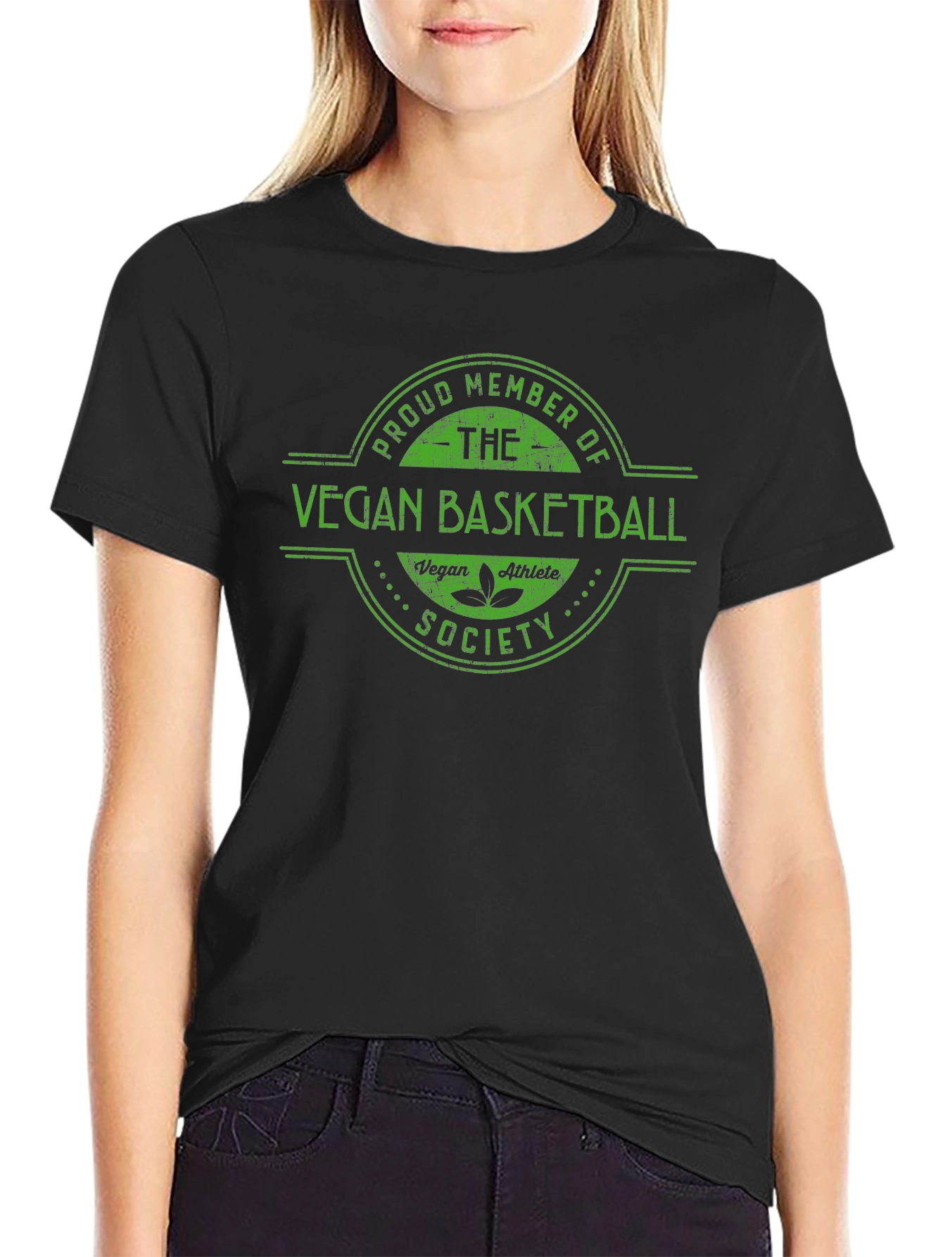Vegan Basketball Society Graphic T-Shirt