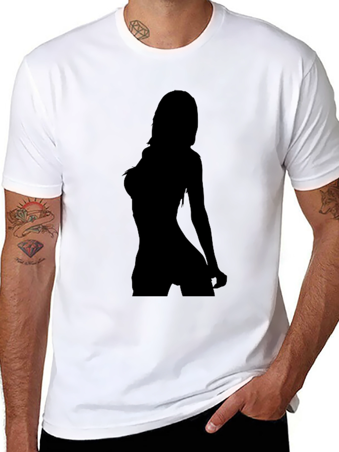 Silhouette Graphic Tee - Black Unisex T-Shirt