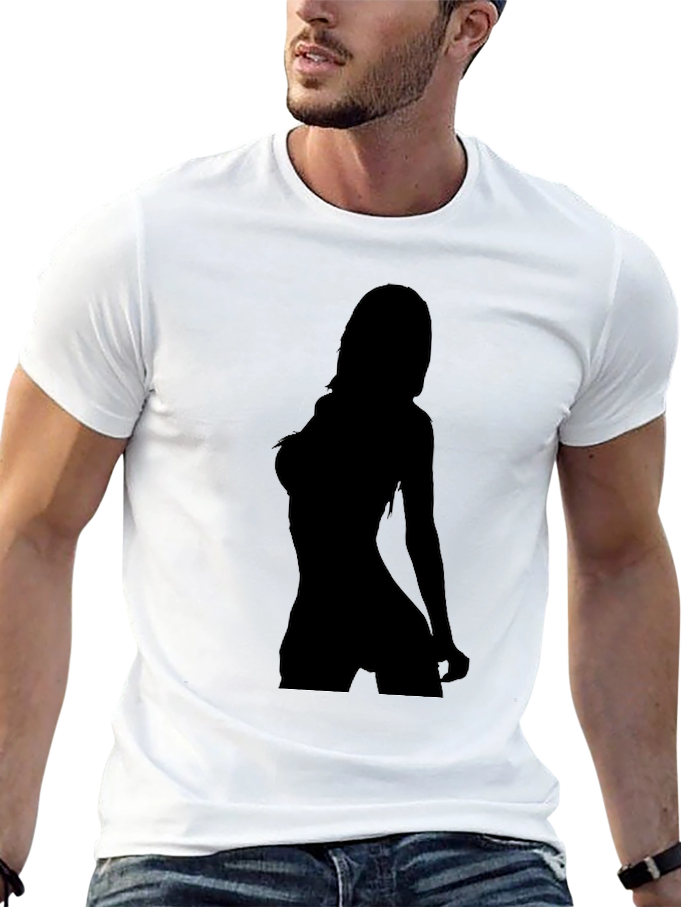 Silhouette Graphic Tee - Black Unisex T-Shirt