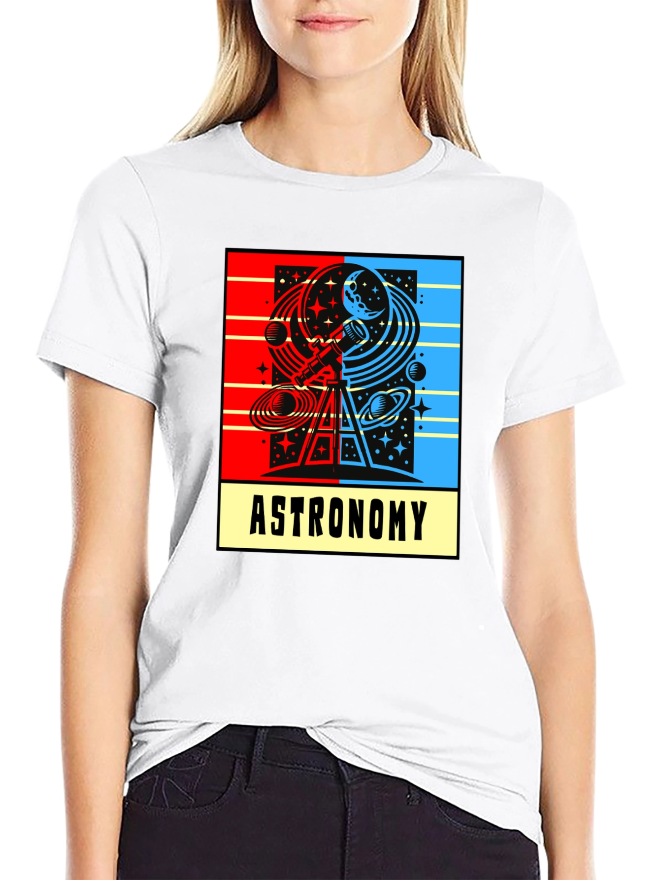 Astronomy Graphic T-Shirt - Celestial Design