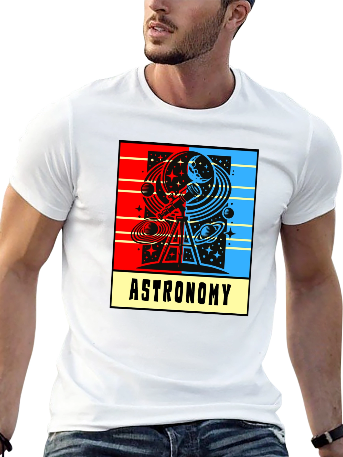 Astronomy Graphic T-Shirt - Celestial Design