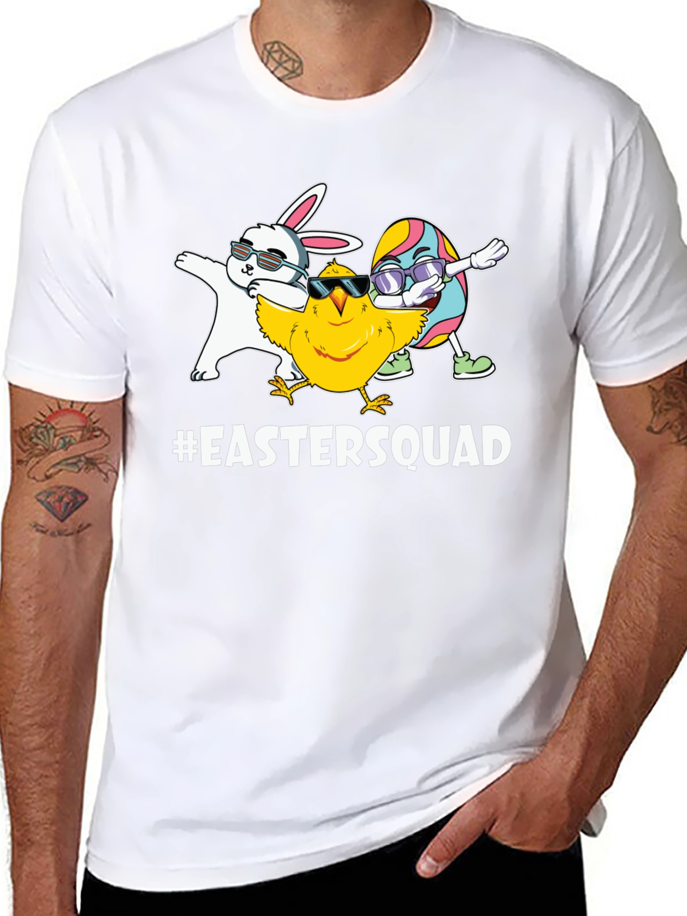 Easter Squad Graphic Tee - Fun Easter Apparel