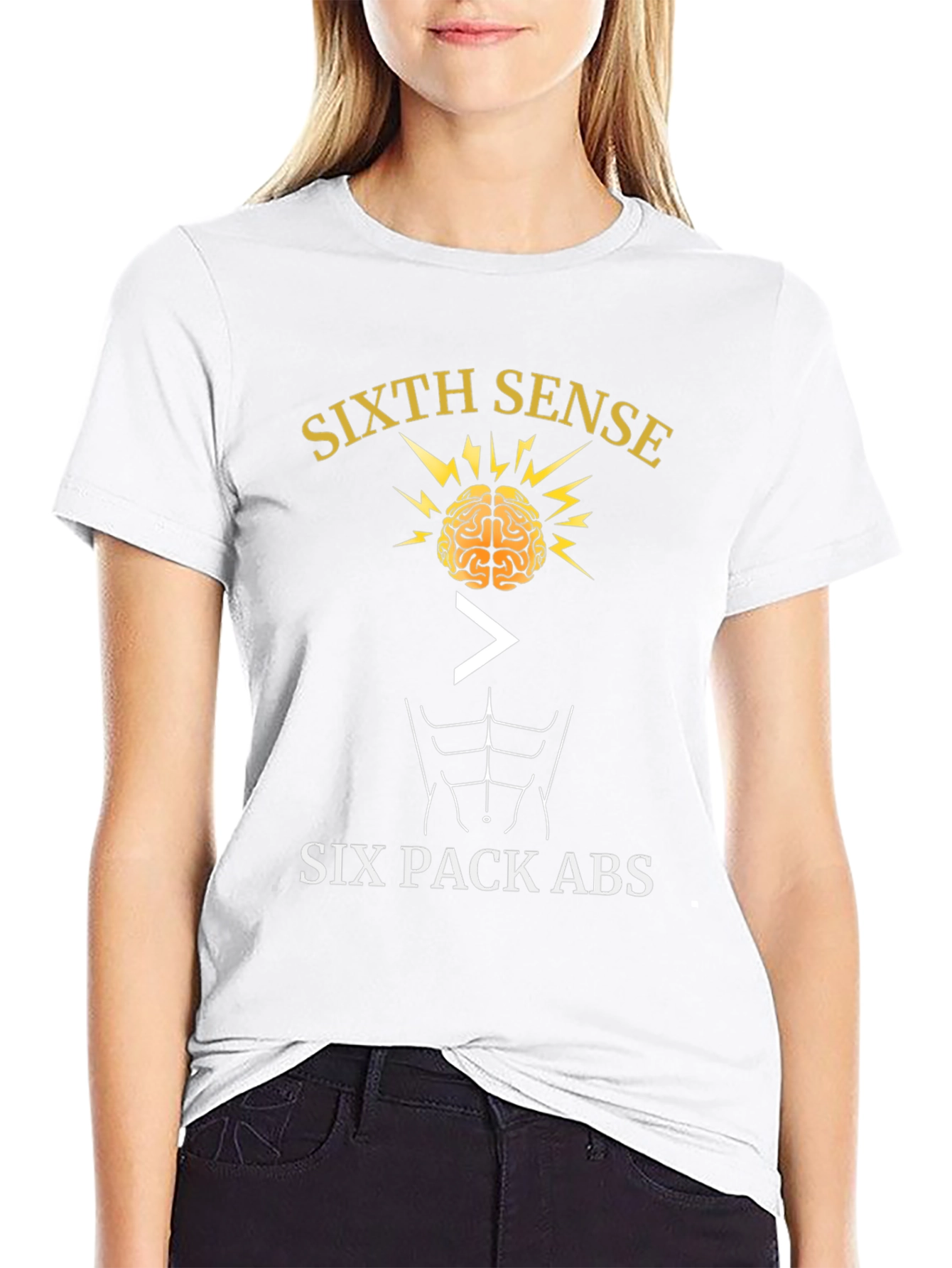 Sixth Sense > Six Pack Abs Graphic T-Shirt