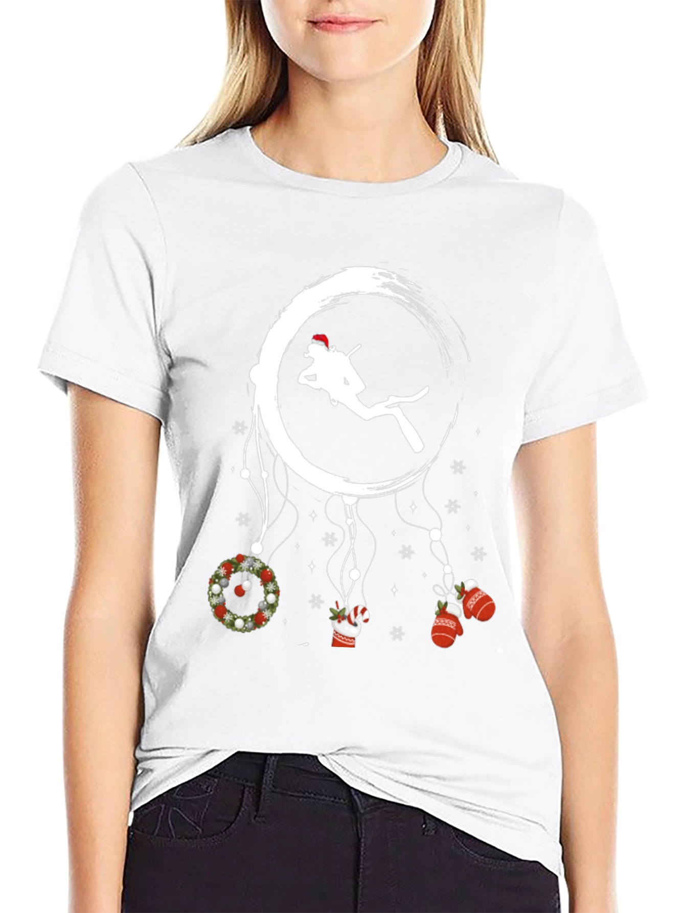 Christmas Scuba Diver T-Shirt