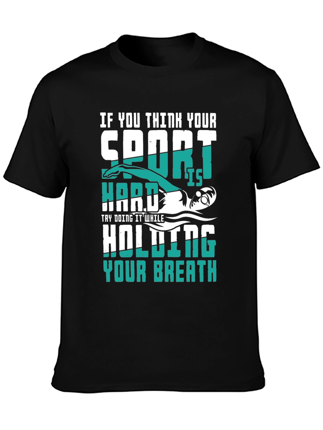 Swimmer Graphic T-Shirt: Holding Your Breath