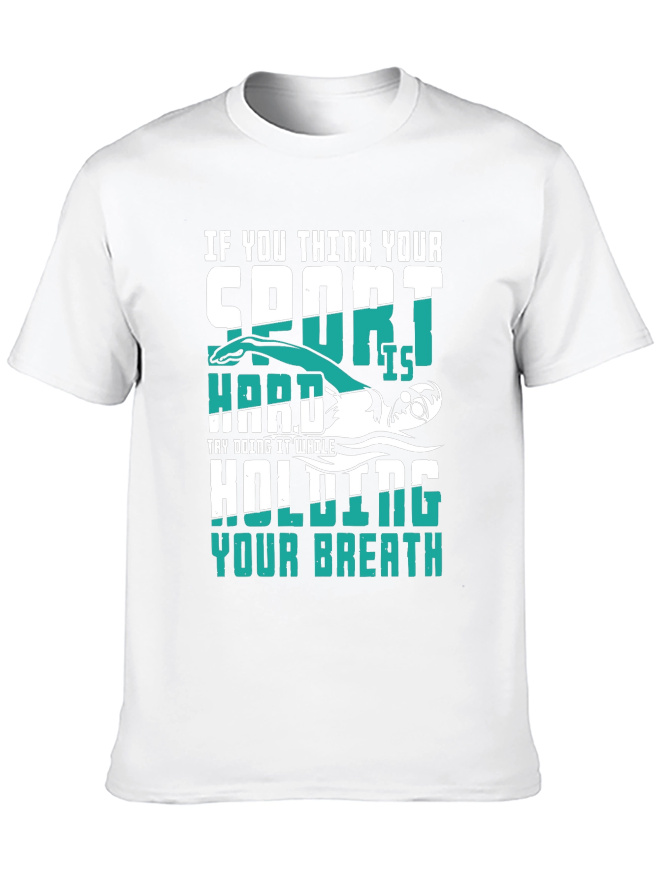 Swimmer Graphic T-Shirt: Holding Your Breath