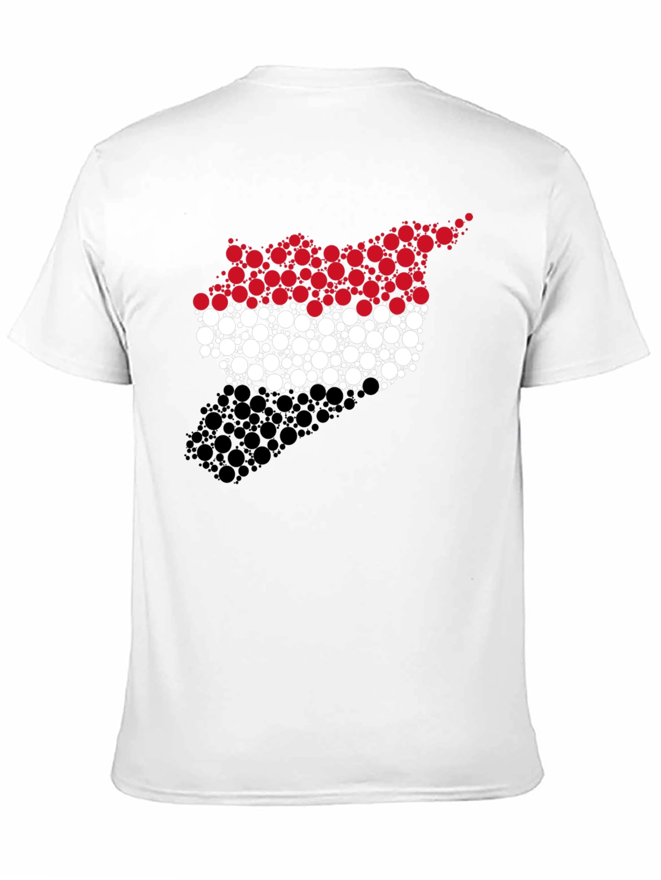 Syria Flag Circle Pattern Graphic Tee