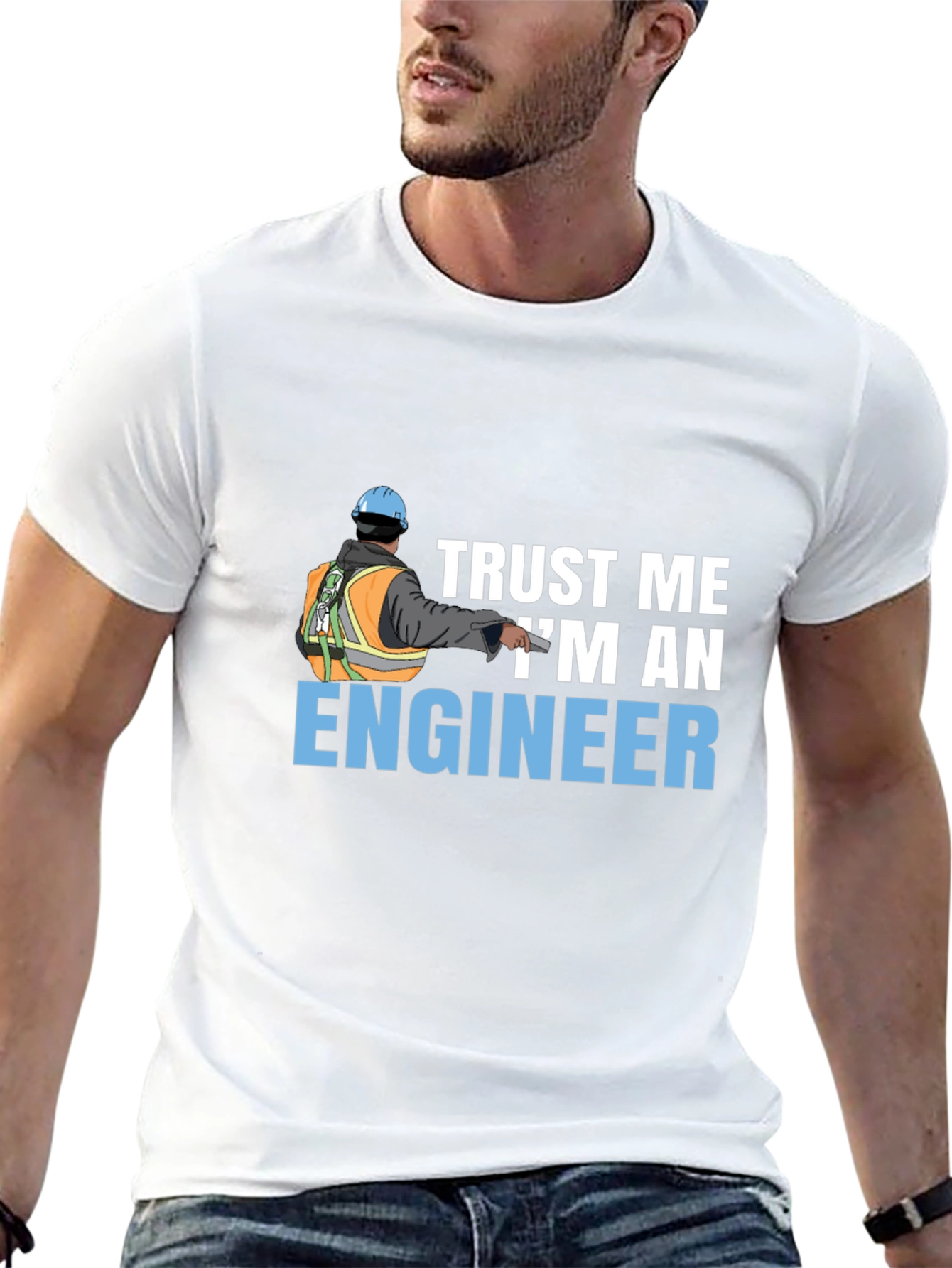 Trust Me Im An Engineer Black T-Shirt
