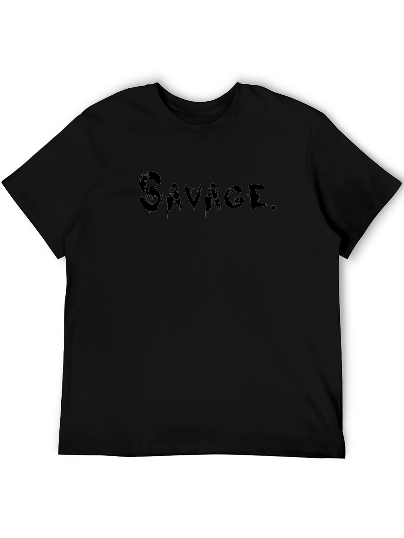 Mens Savage Graphic T-Shirt - Black