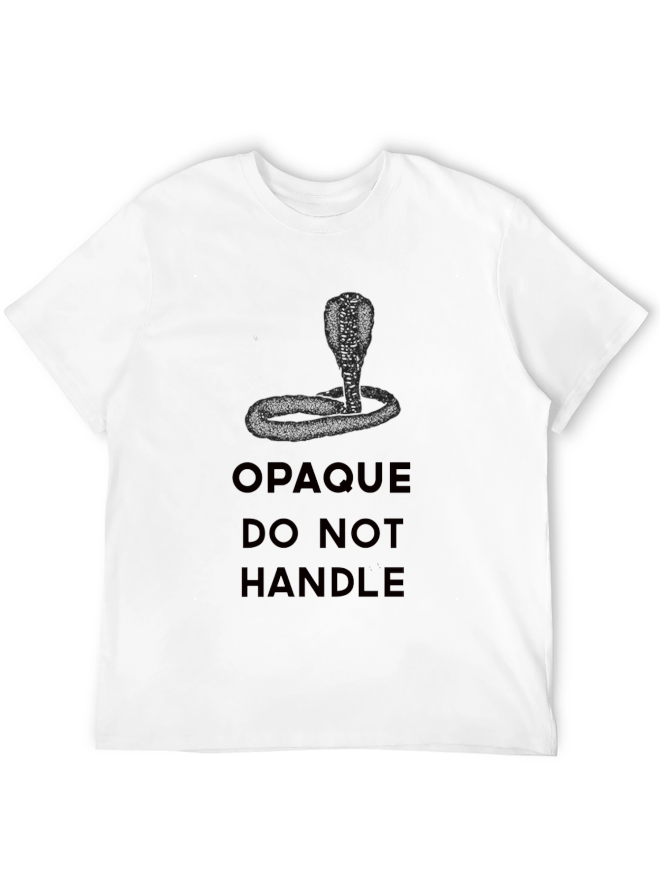 Cobra Graphic Tee - Opaque Do Not Handle Shirt
