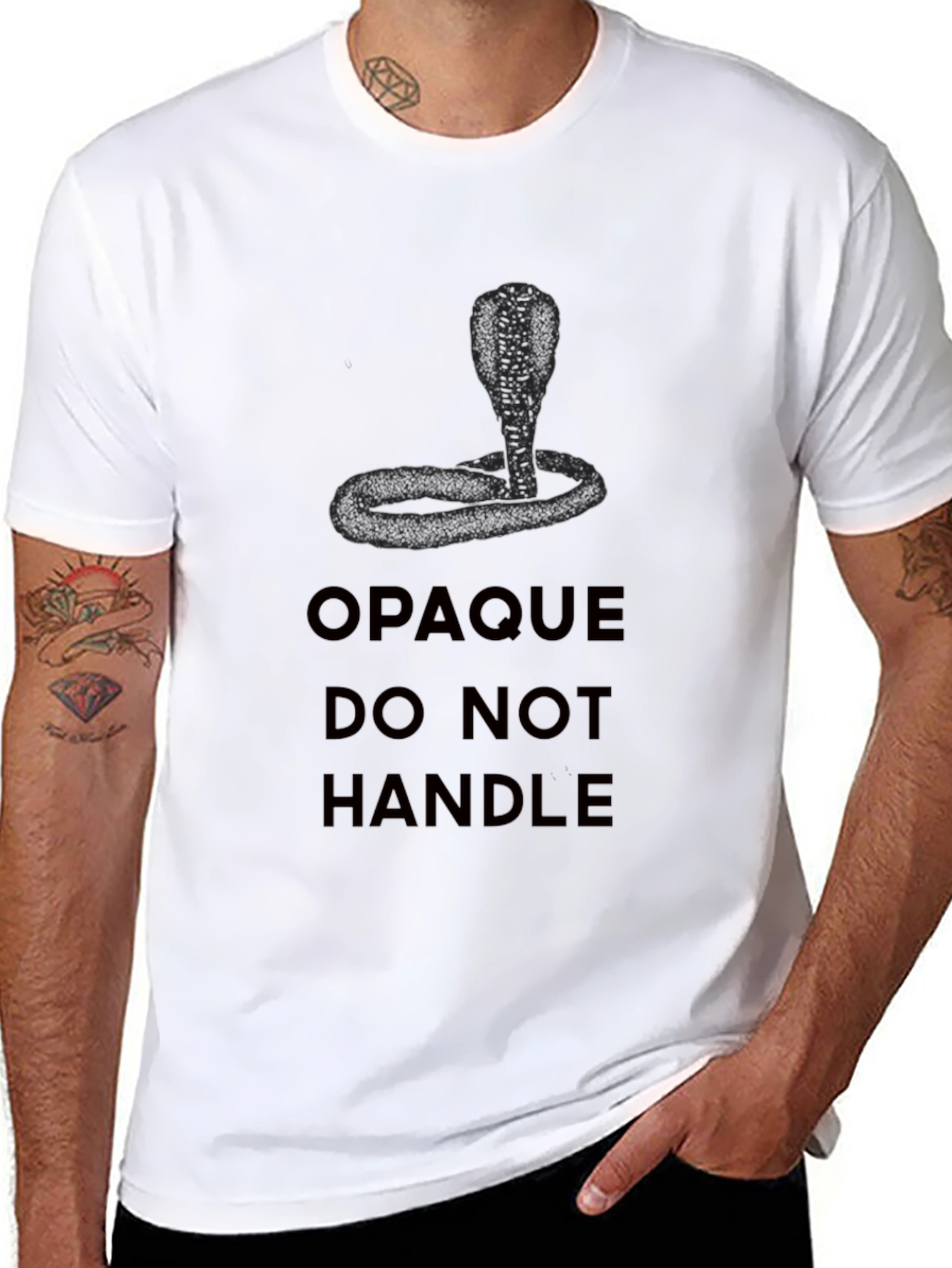 Cobra Graphic Tee - Opaque Do Not Handle Shirt