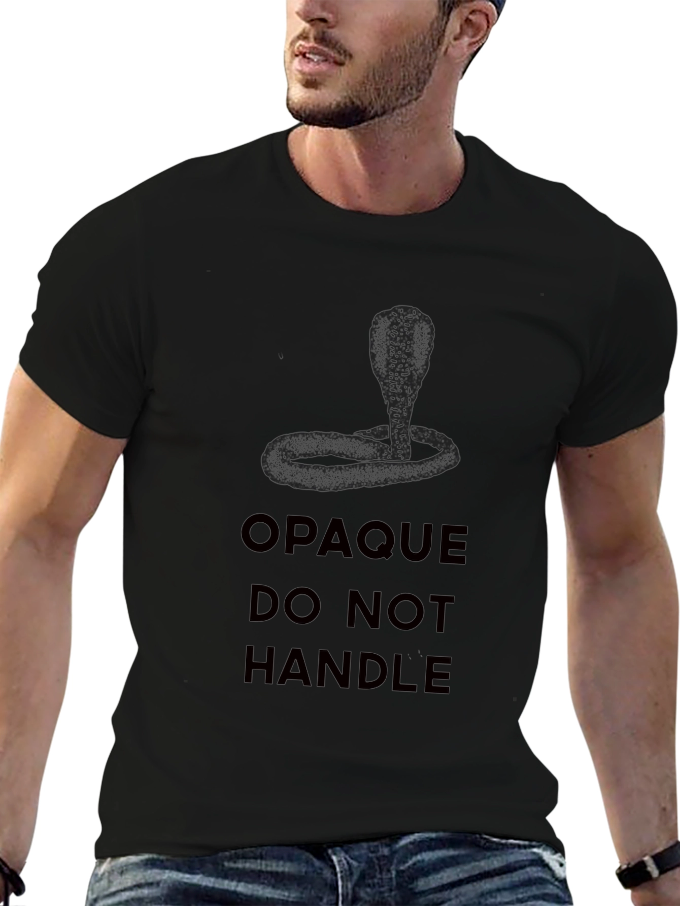 Cobra Graphic Tee - Opaque Do Not Handle Shirt