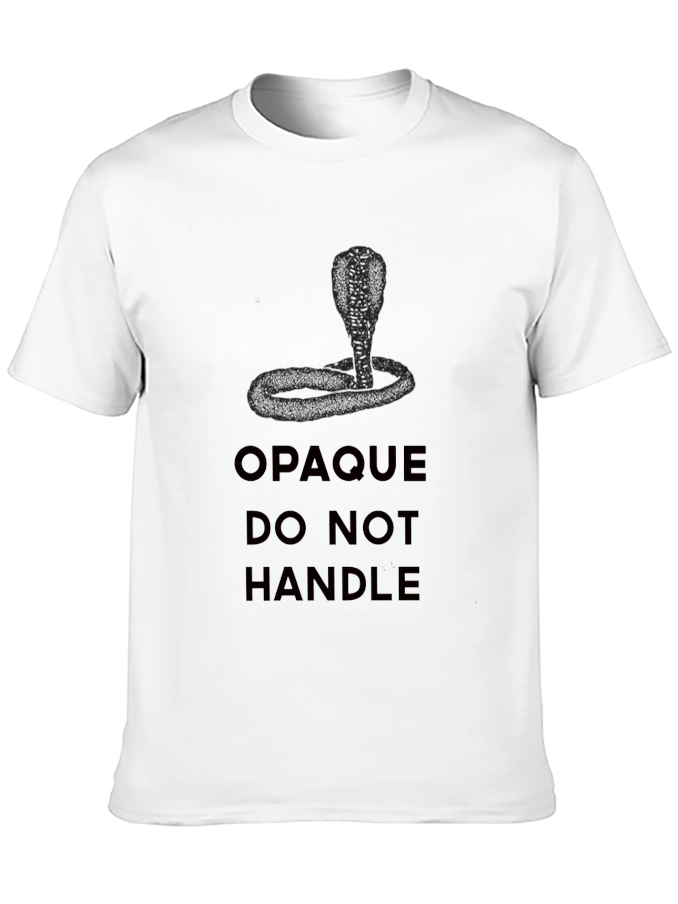 Cobra Graphic Tee - Opaque Do Not Handle Shirt