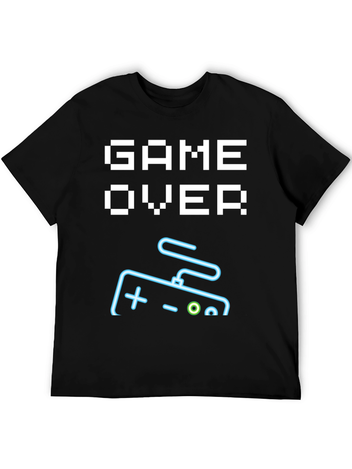Game Over Controller Graphic Tee - Retro Gamer Style