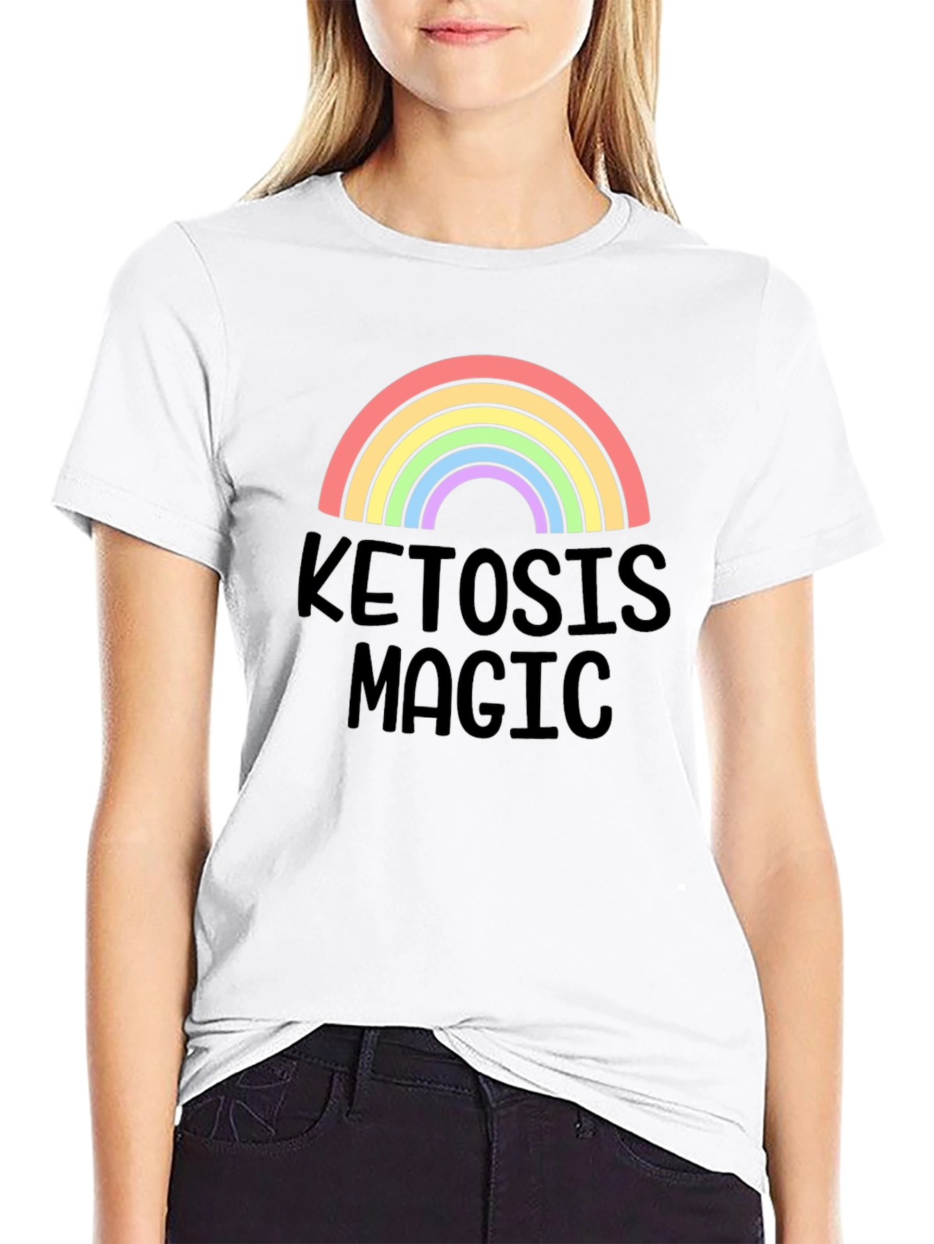 Ketosis Magic Rainbow Graphic T-Shirt