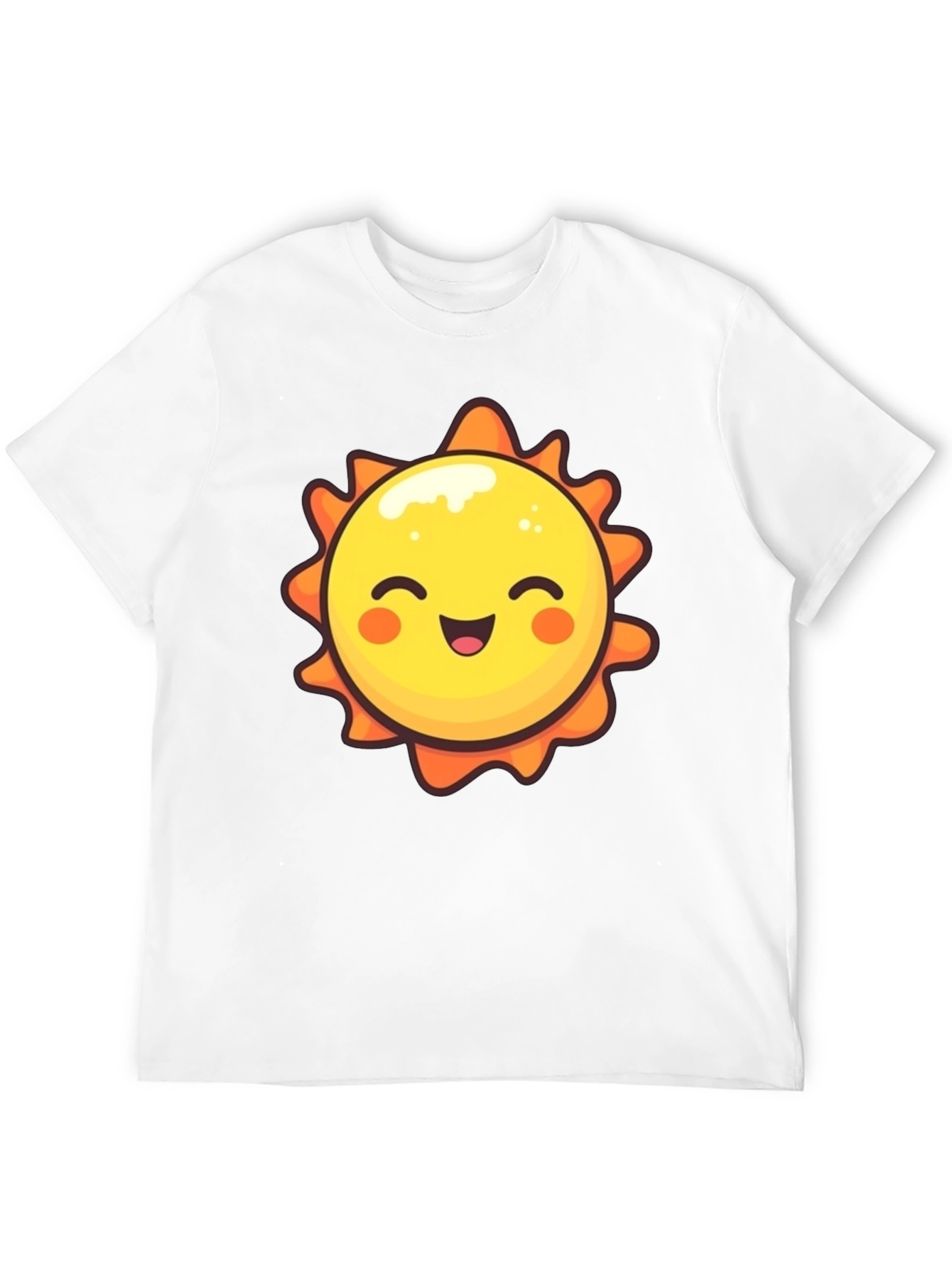 Happy Sun Graphic Tee - Black Unisex T-Shirt