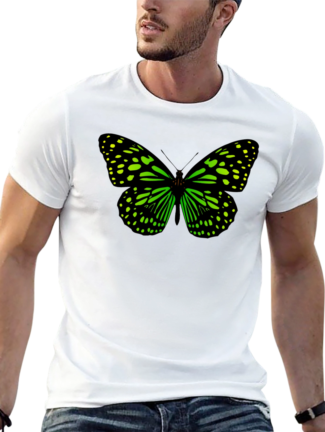 Butterfly Graphic Black T-Shirt
