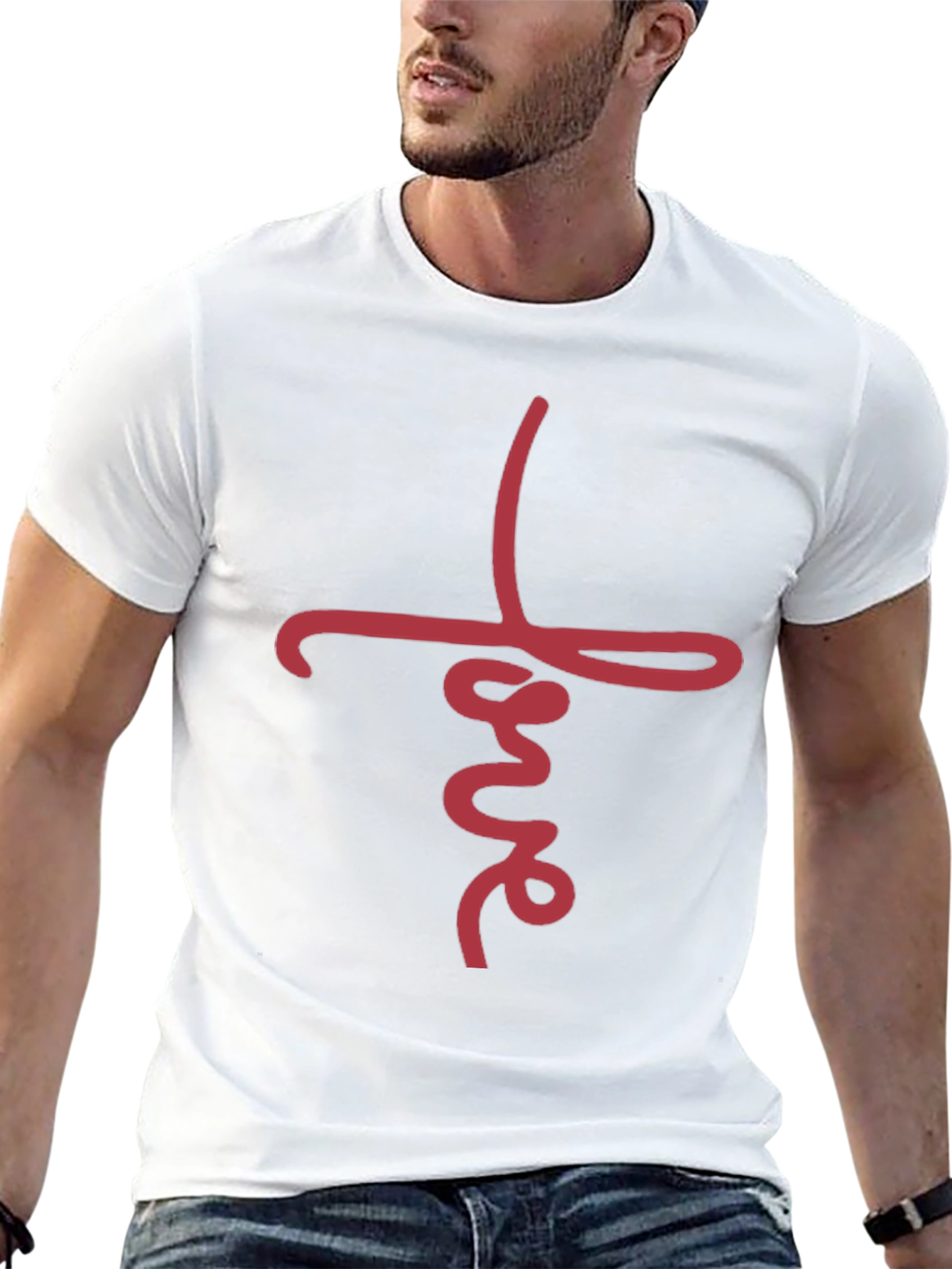 Love Script Graphic Tee - Stylish Casual Wear