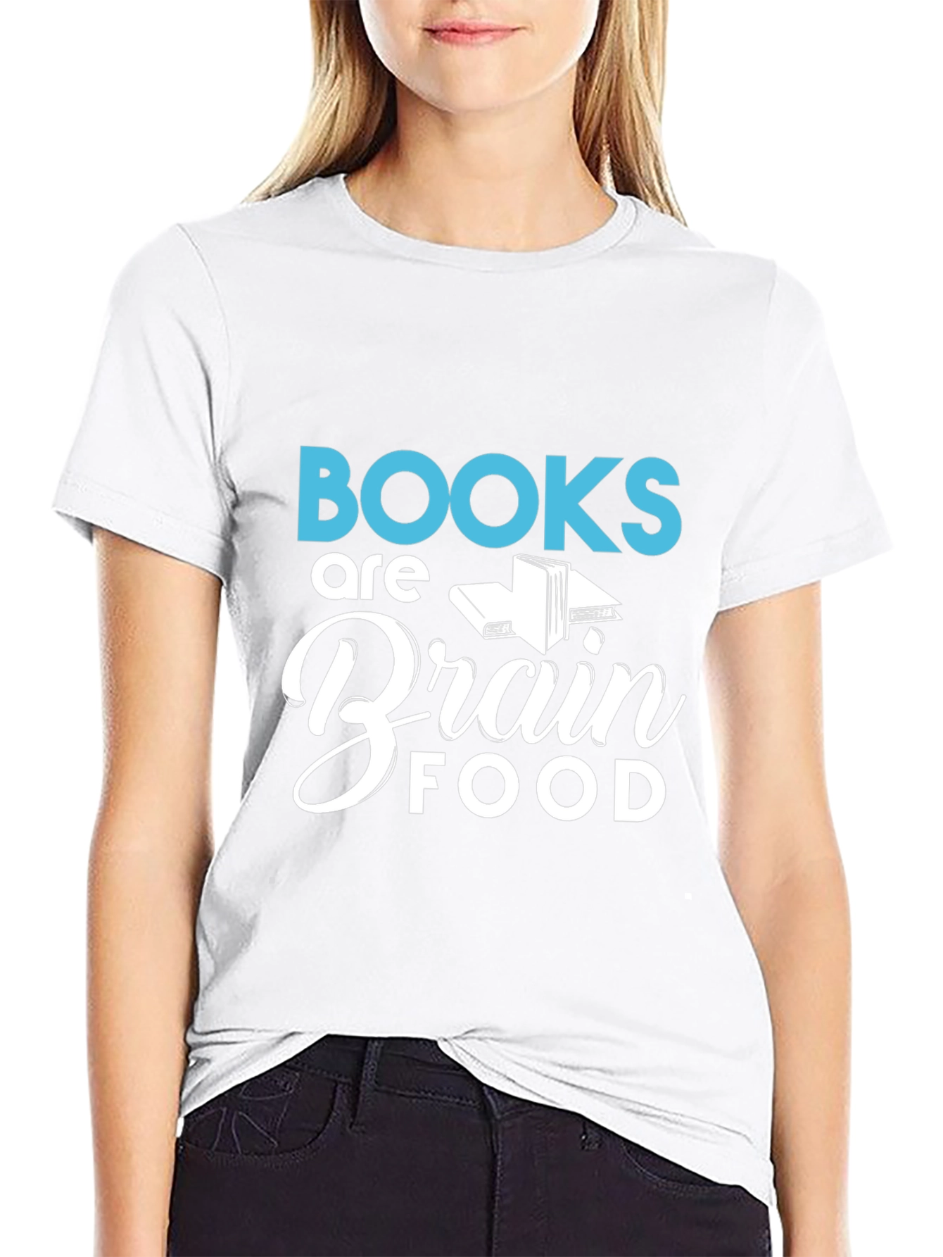 Books are Brain Food Graphic T-Shirt