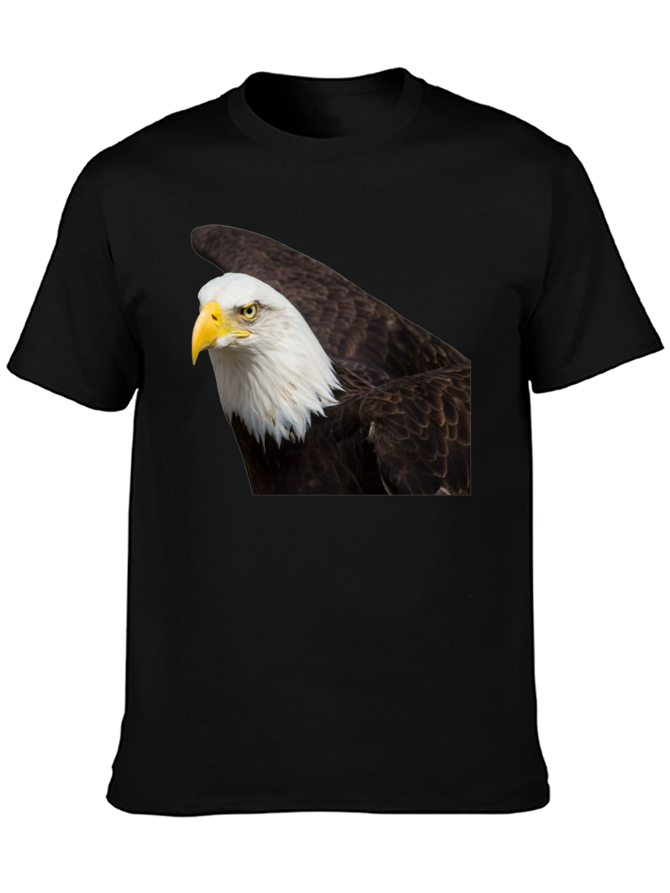 Bald Eagle Graphic Tee - Black