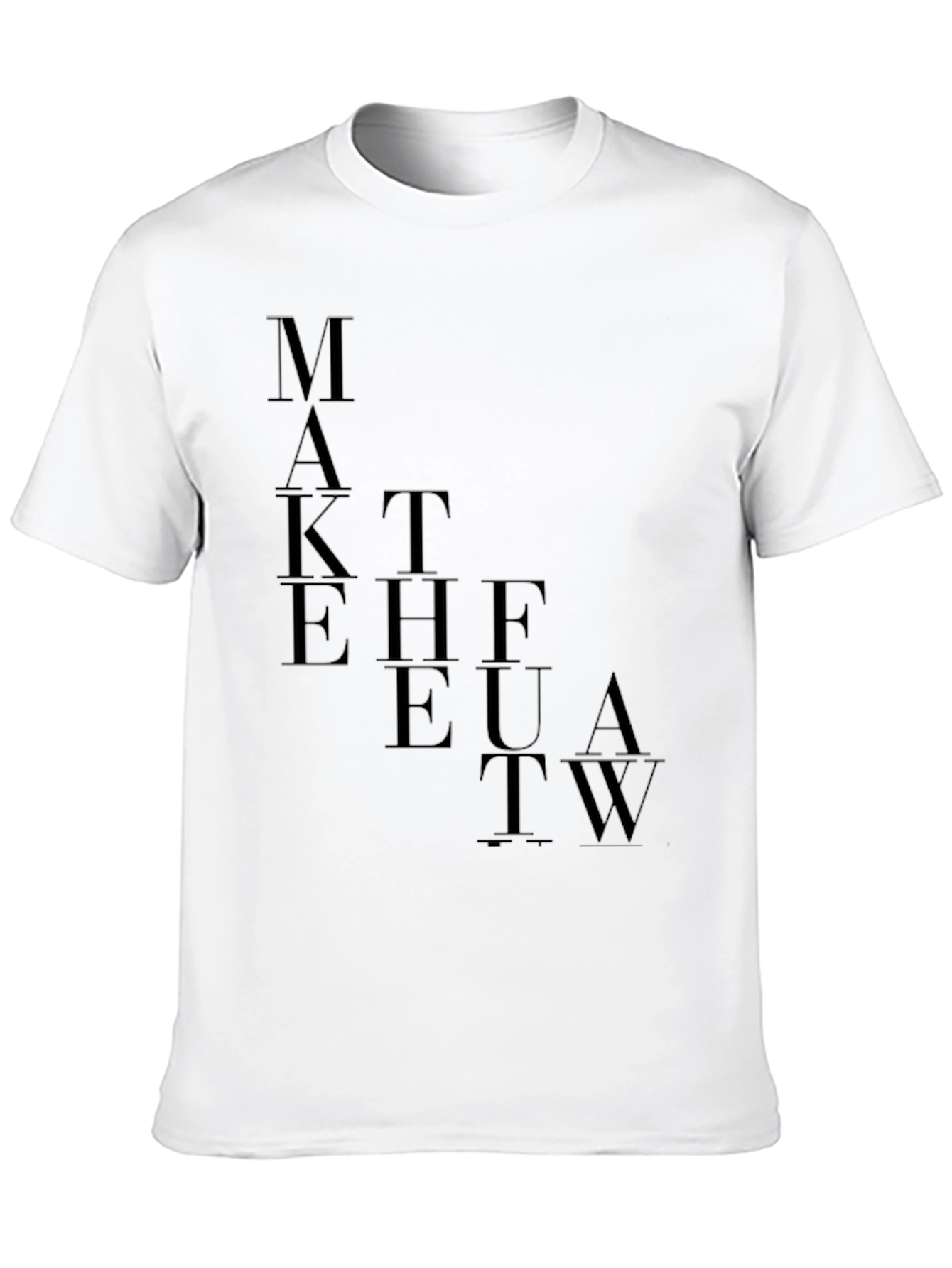 Modern Graphic Tee - Make the Future Work